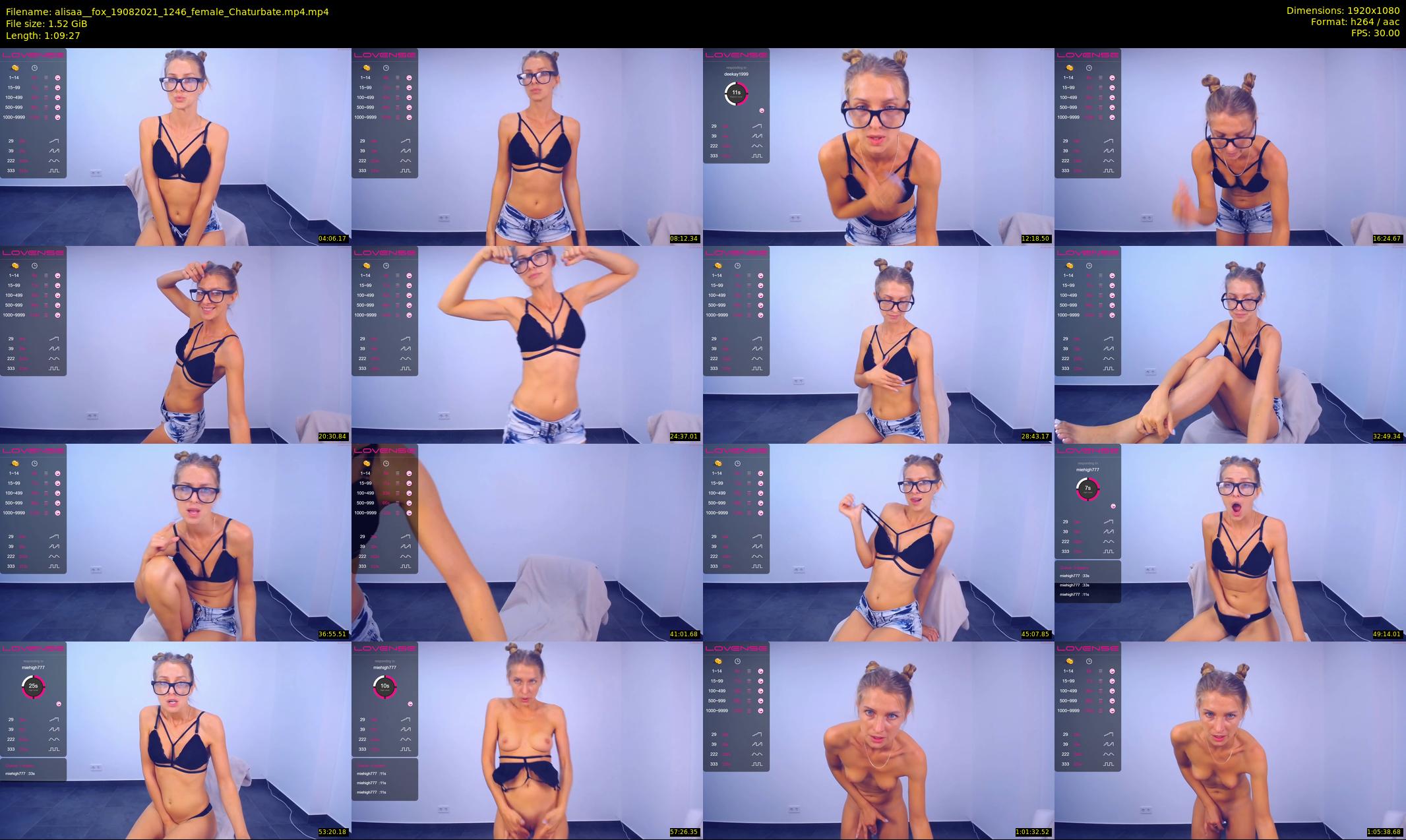 alisaa__fox — 70 minute Chaturbate female cam show recording, 1080p, Aug 19, 2021