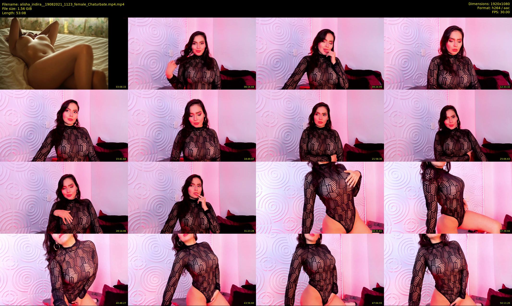 alisha_indira_ — 54 minute Chaturbate female cam show recording, 1080p, Aug 19, 2021