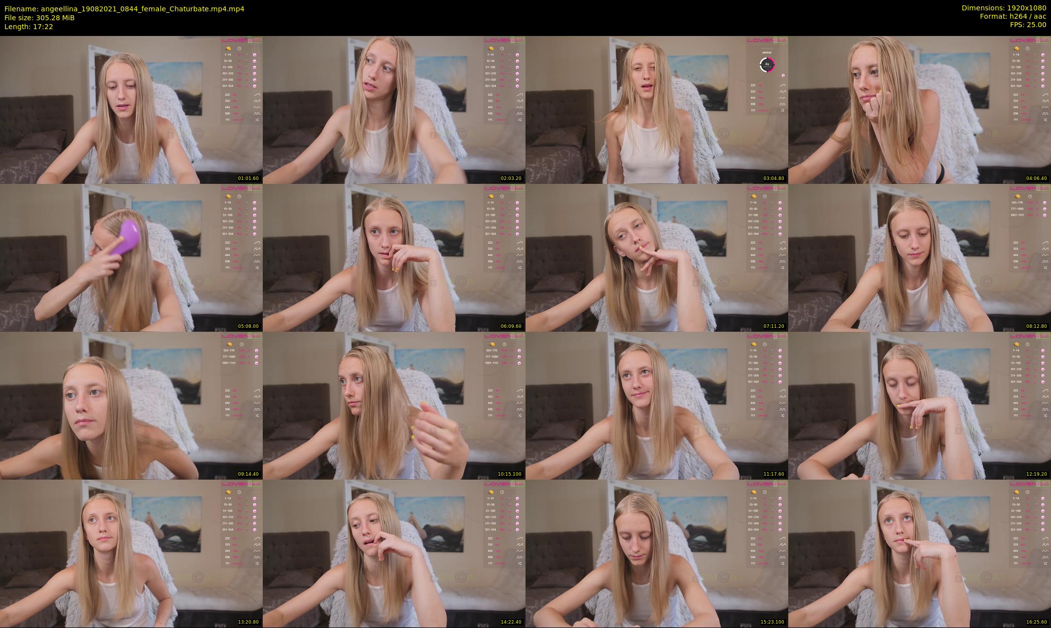 angeellina — 18 minute Chaturbate female cam show recording, 1080p, Aug 19, 2021