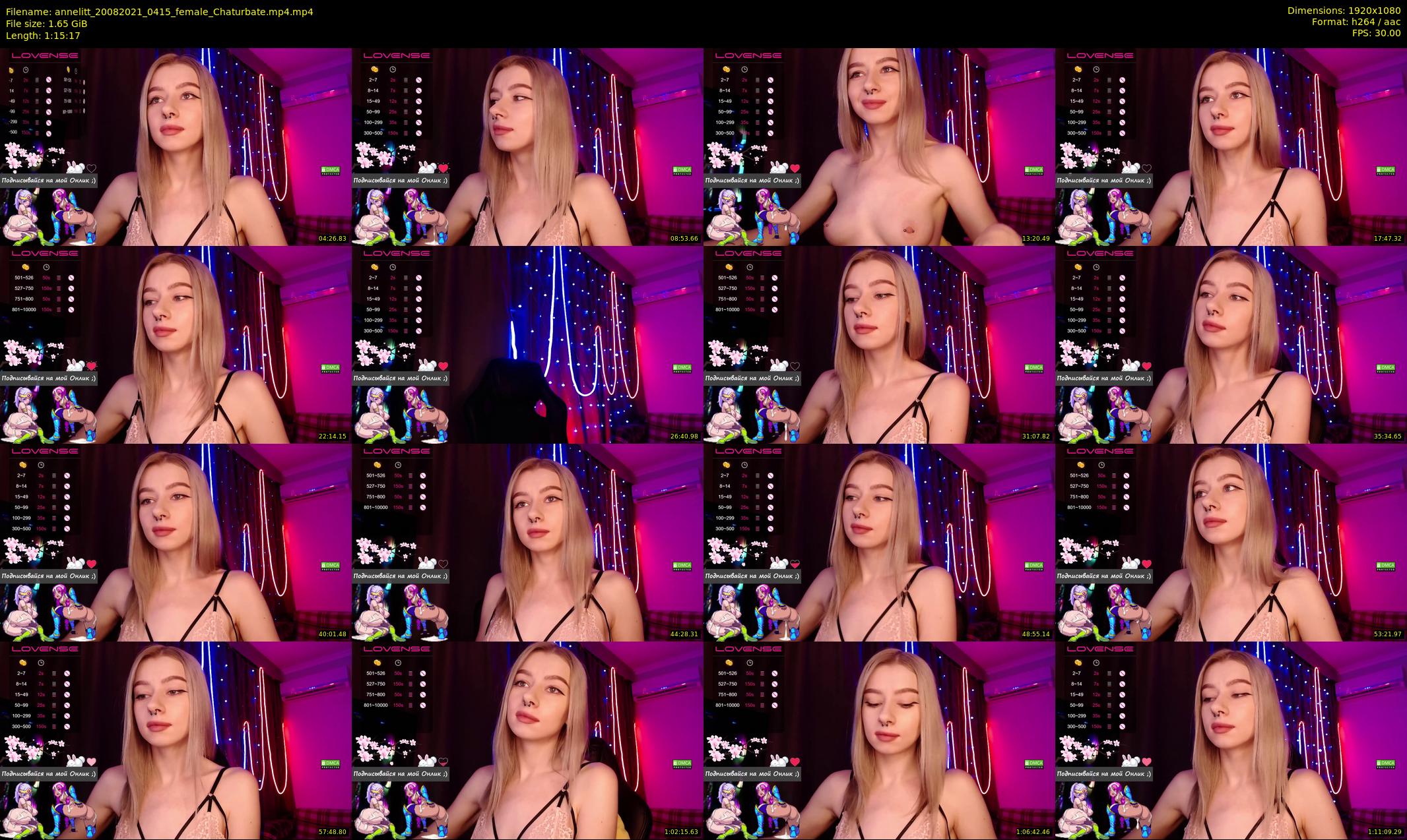 annelitt — 76 minute Chaturbate female cam show recording, 1080p, Aug 20, 2021