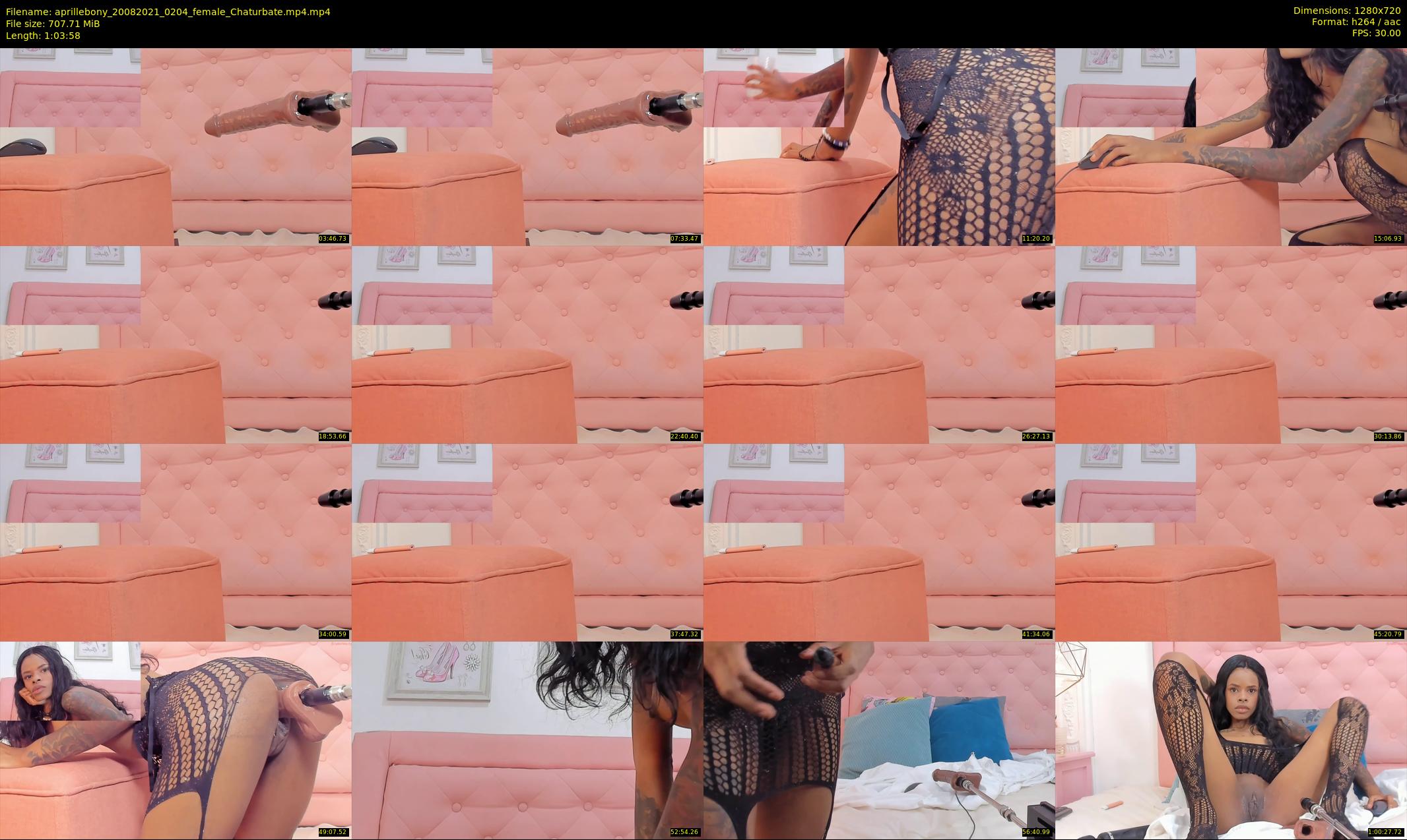 aprillebony — 64 minute Chaturbate female cam show recording, 720p, Aug 20, 2021