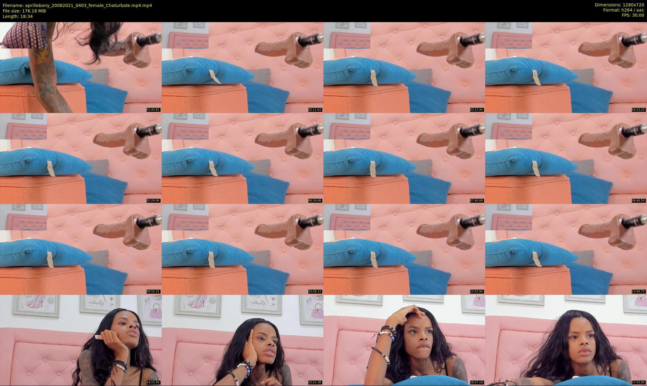 aprillebony — 19 minute Chaturbate female cam show recording, 720p, Aug 20, 2021