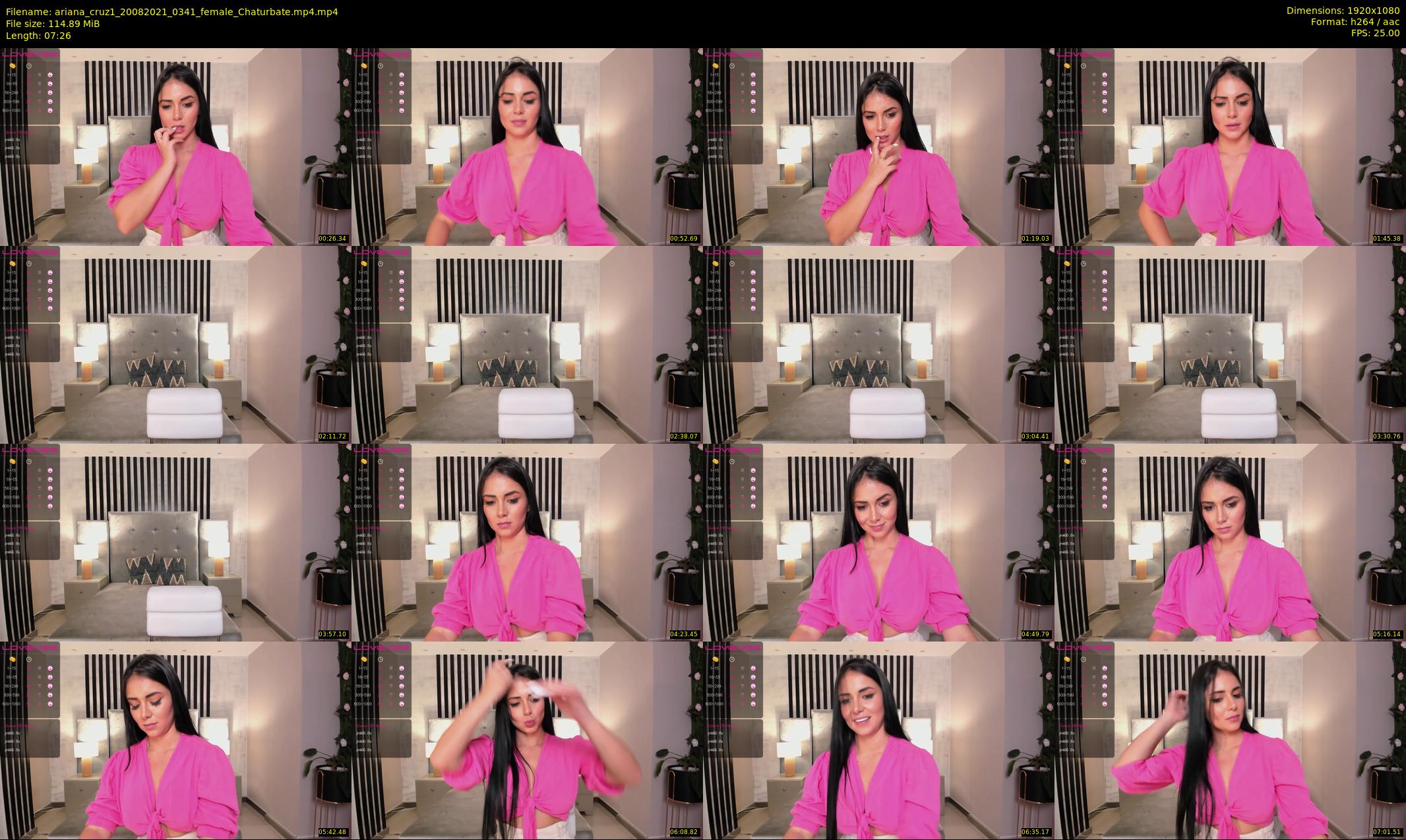 ariana_cruz1 — 8 minute Chaturbate female cam show recording, 1080p, Aug 20, 2021