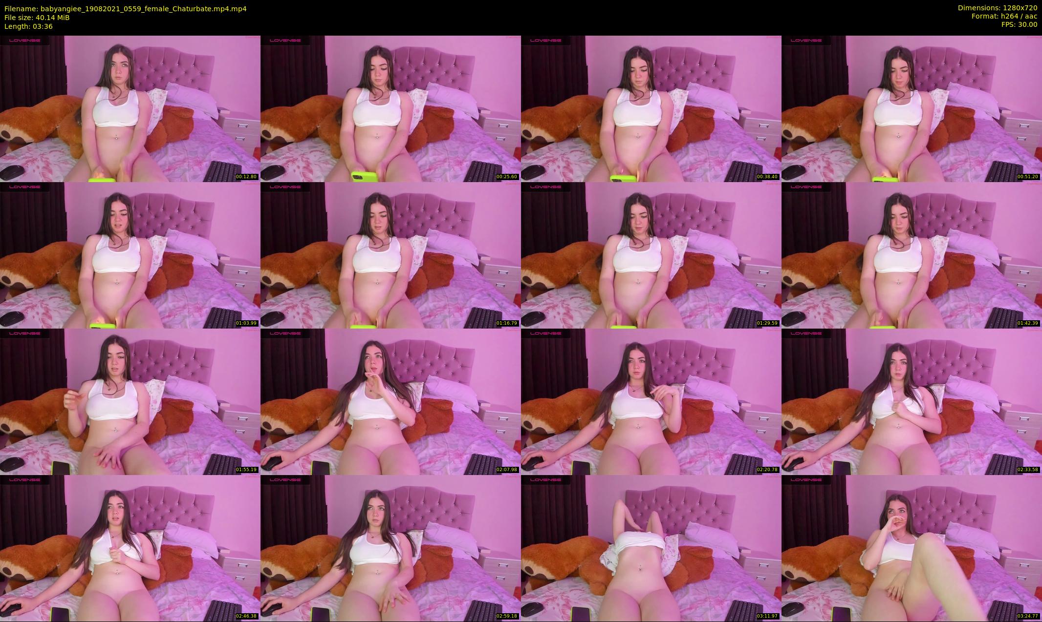 babyangiee — 4 minute Chaturbate female cam show recording, 720p, Aug 19, 2021