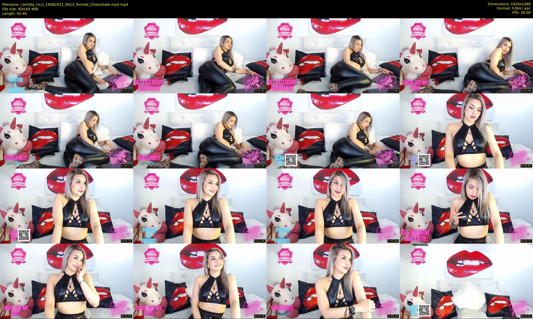 carlotta_ricci — 43 minute Chaturbate female cam show recording, 1080p, Aug 19, 2021