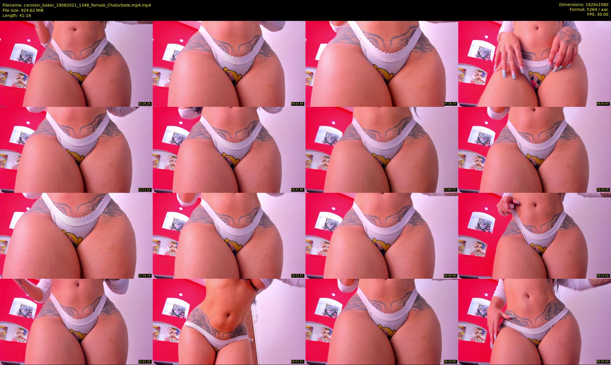 carolain_baker — 42 minute Chaturbate female cam show recording, 1080p, Aug 19, 2021