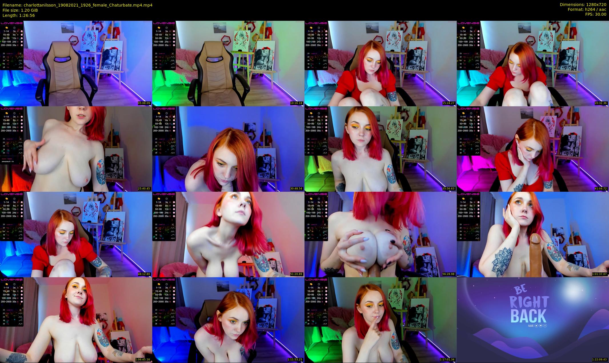charlottanilsson — 87 minute Chaturbate female cam show recording, 720p, Aug 19, 2021