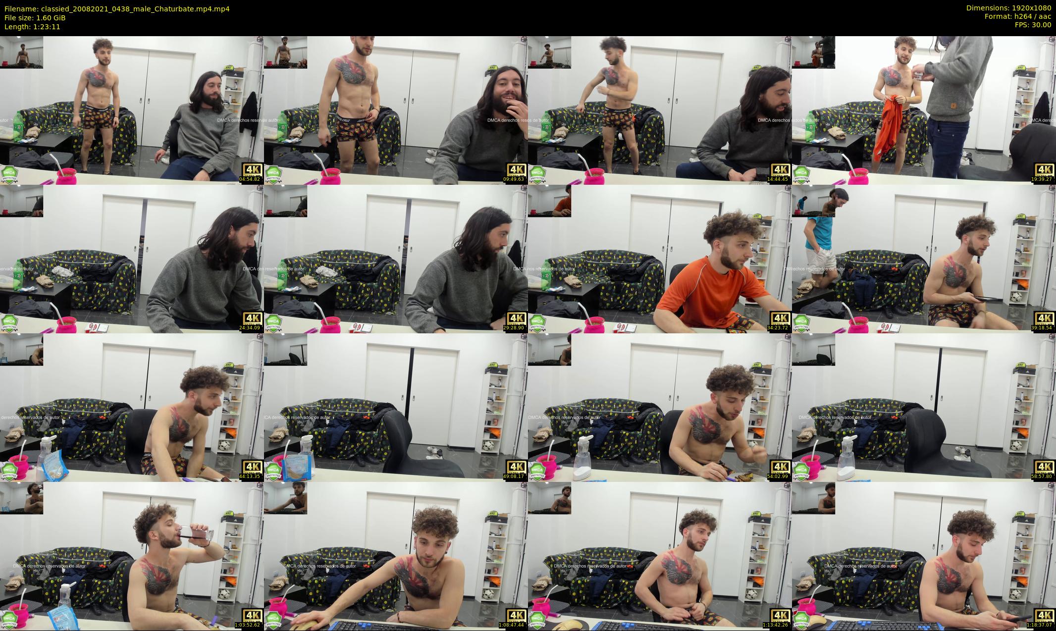 classied — 84 minute Chaturbate male cam show recording, 1080p, Aug 20, 2021