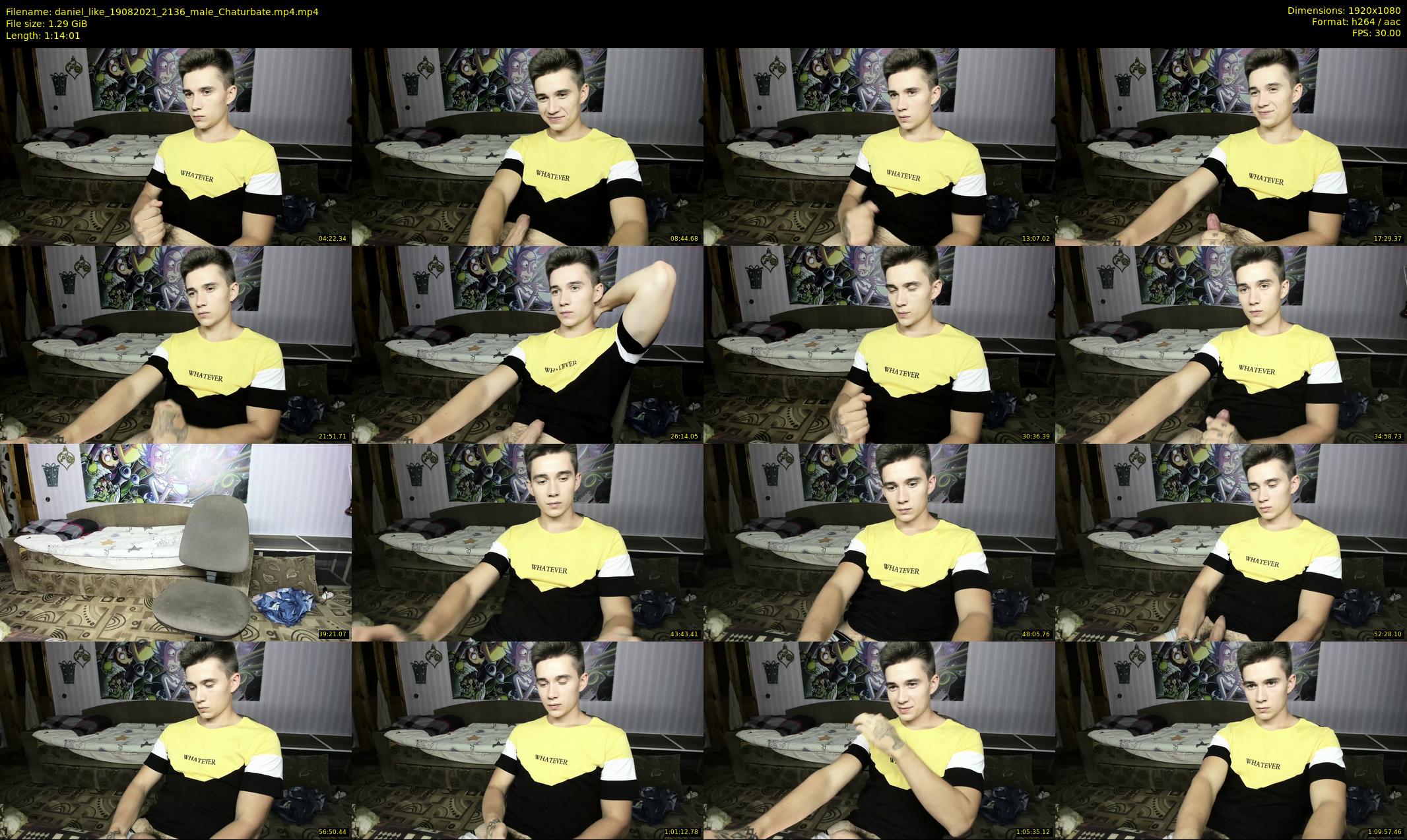 daniel_like — 75 minute Chaturbate male cam show recording, 1080p, Aug 19, 2021