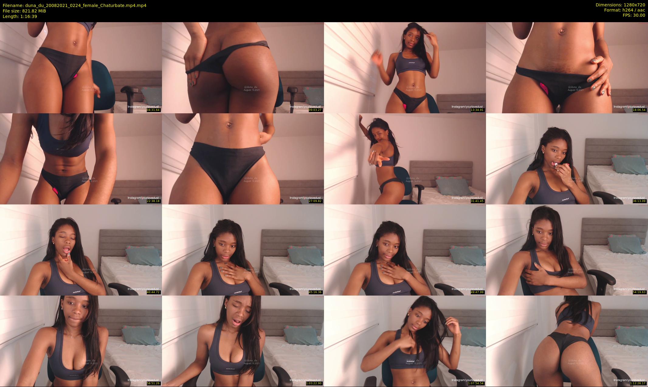 duna_du — 77 minute Chaturbate female cam show recording, 720p, Aug 20, 2021