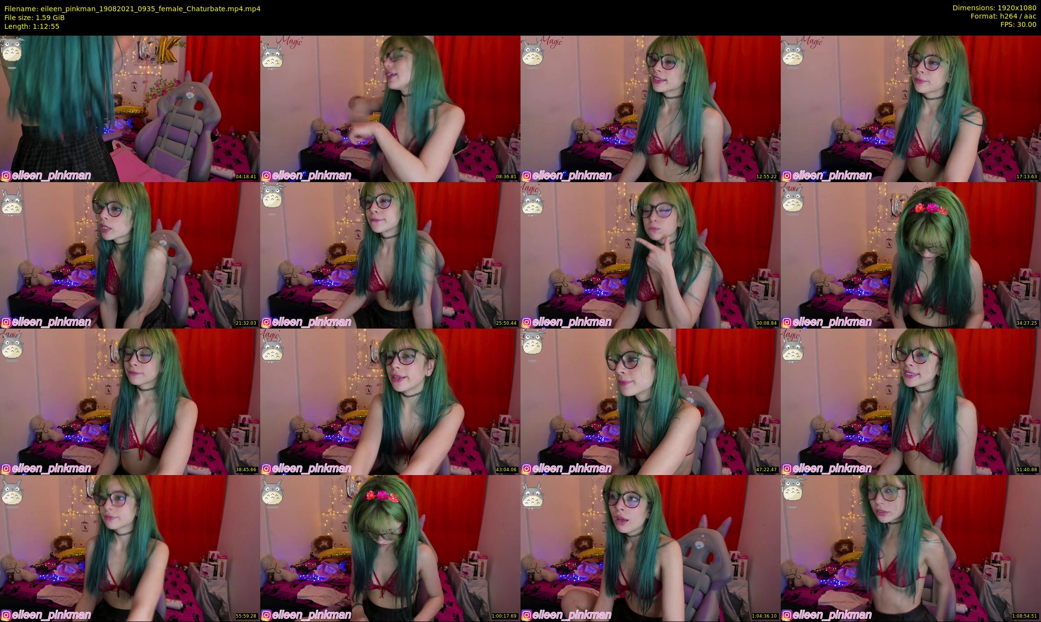 eileen_pinkman — 73 minute Chaturbate female cam show recording, 1080p, Aug 19, 2021