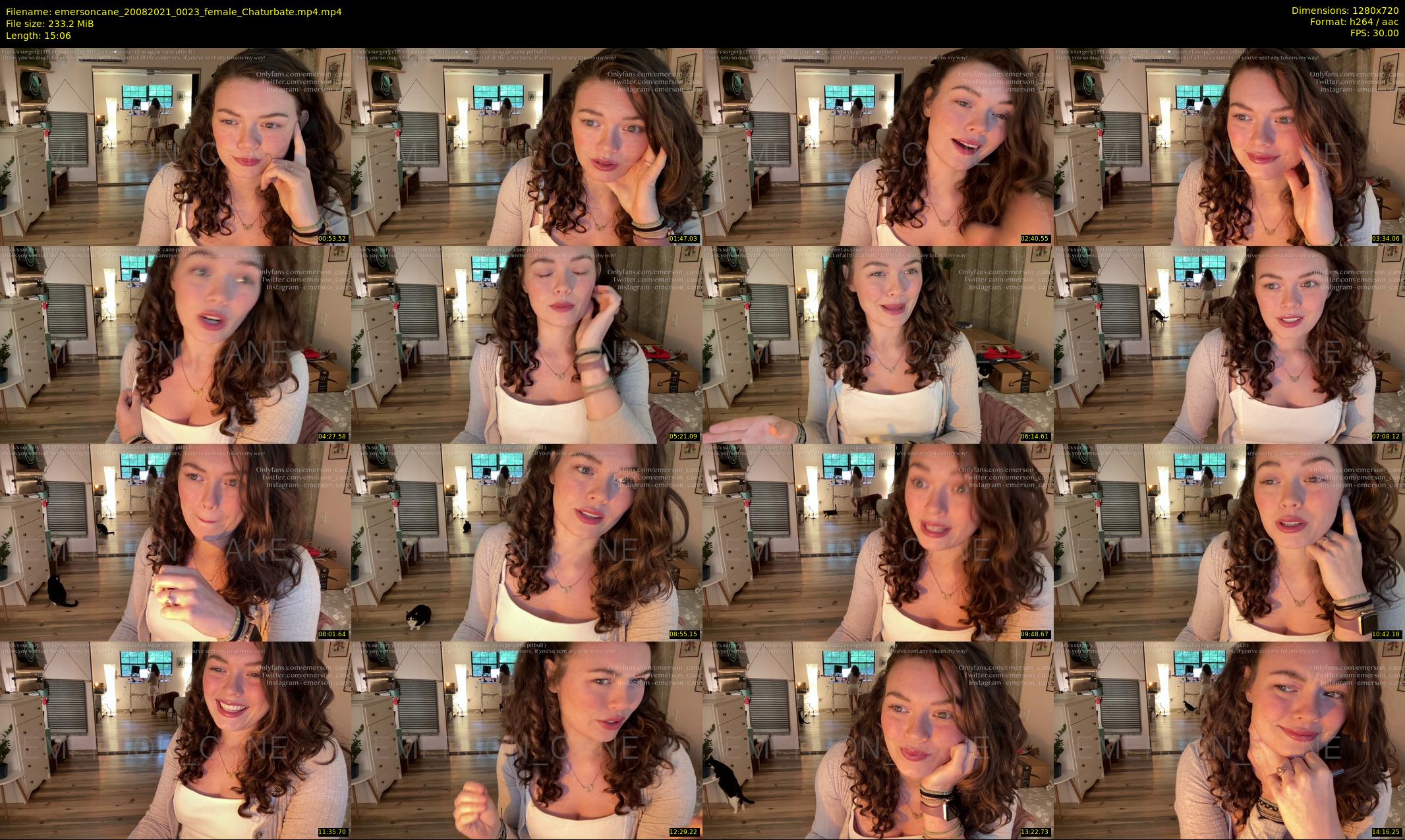 emersoncane — 16 minute Chaturbate female cam show recording, 720p, Aug 20, 2021