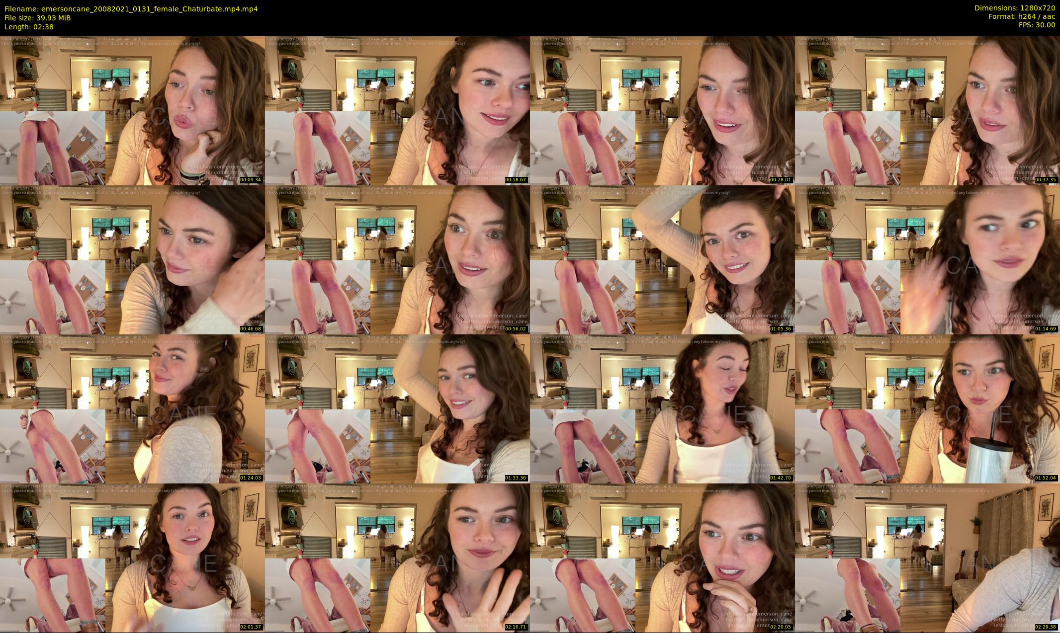 emersoncane — 3 minute Chaturbate female cam show recording, 720p, Aug 20, 2021