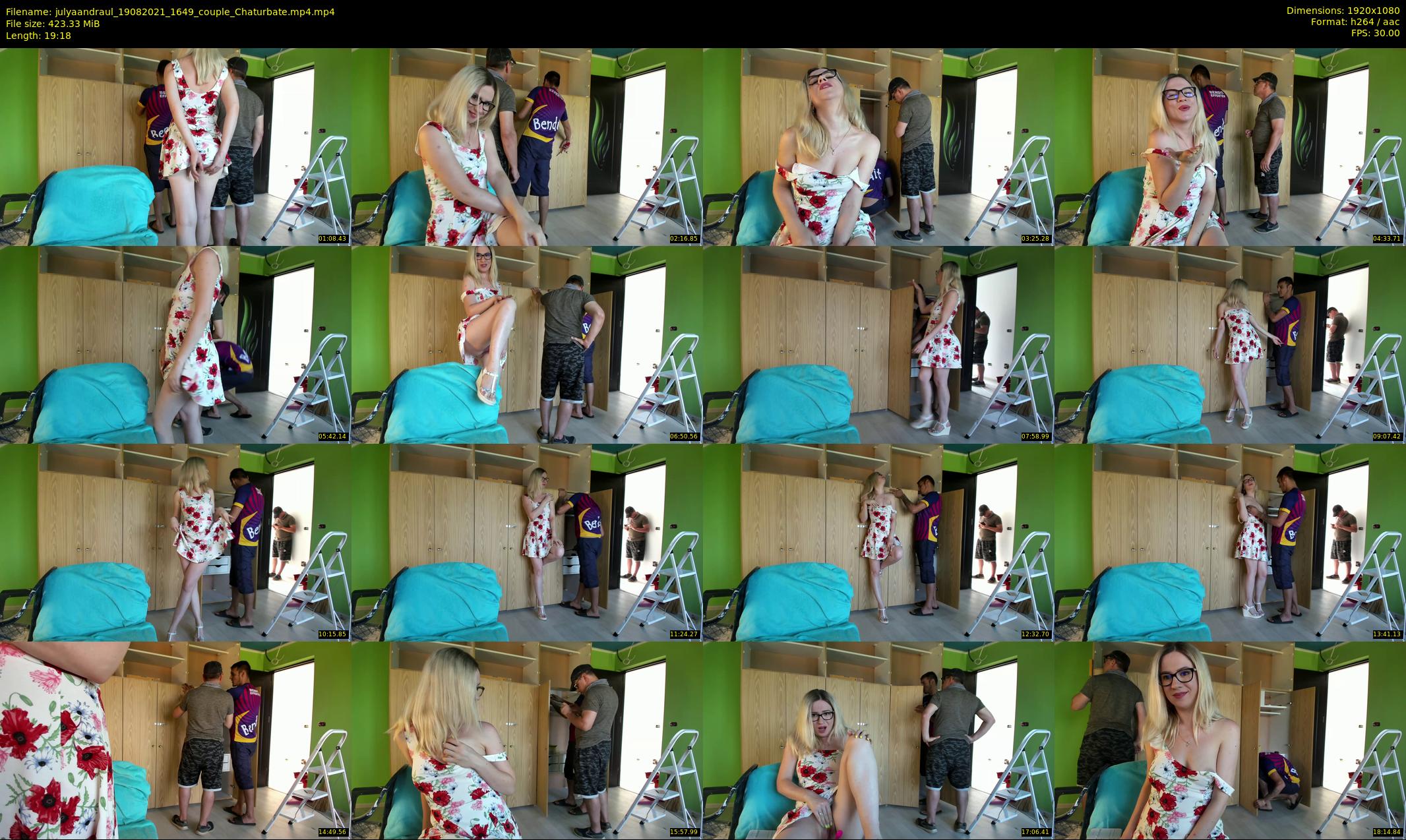 julyaandraul — 20 minute Chaturbate couple cam show recording, 1080p, Aug 19, 2021