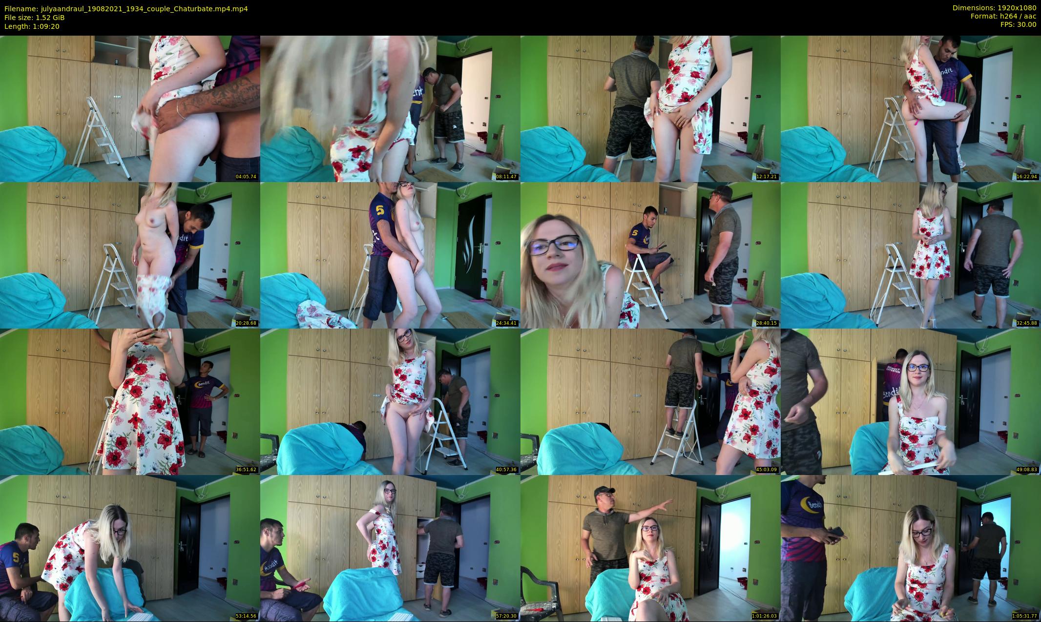julyaandraul — 70 minute Chaturbate couple cam show recording, 1080p, Aug 19, 2021