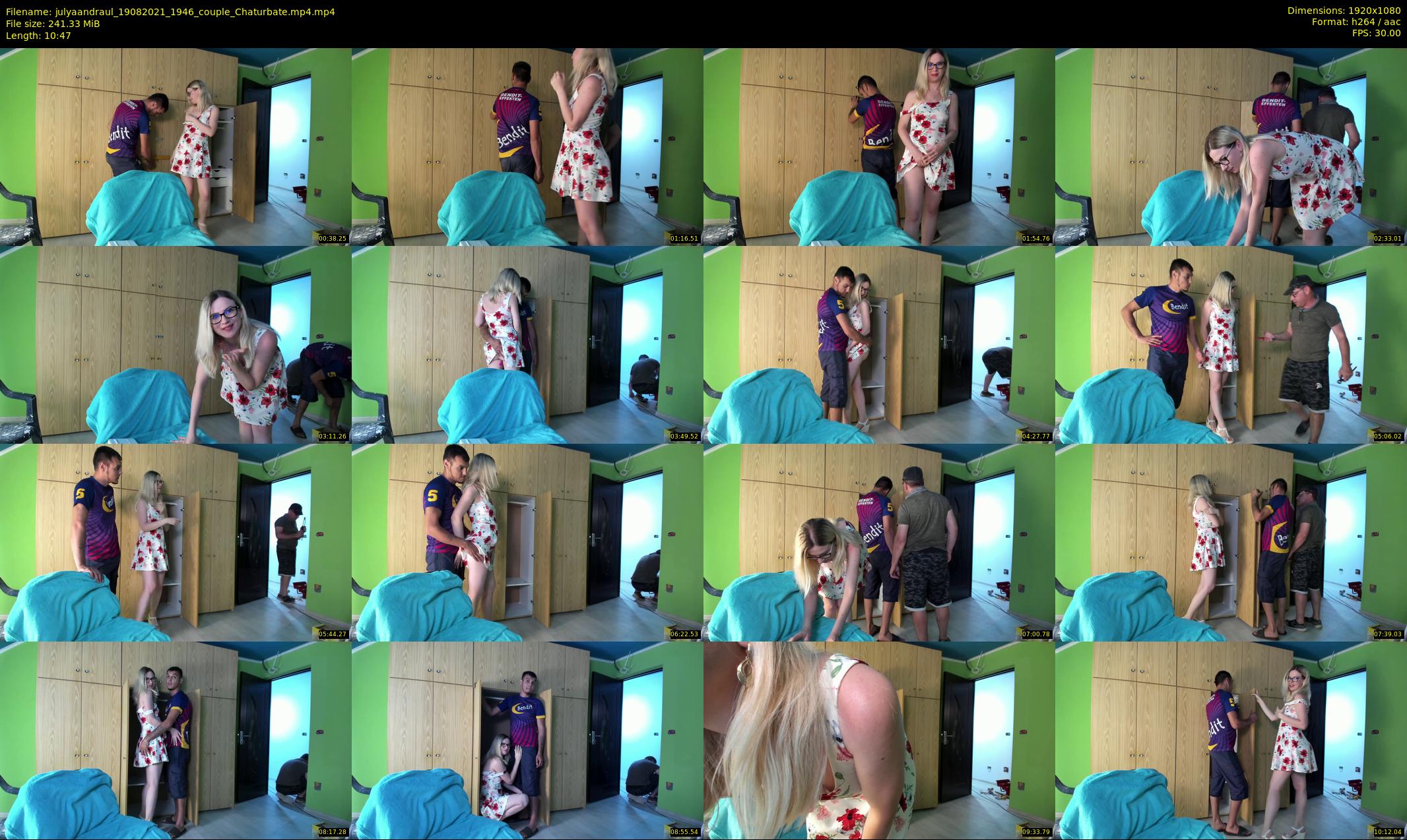 julyaandraul — 11 minute Chaturbate couple cam show recording, 1080p, Aug 19, 2021
