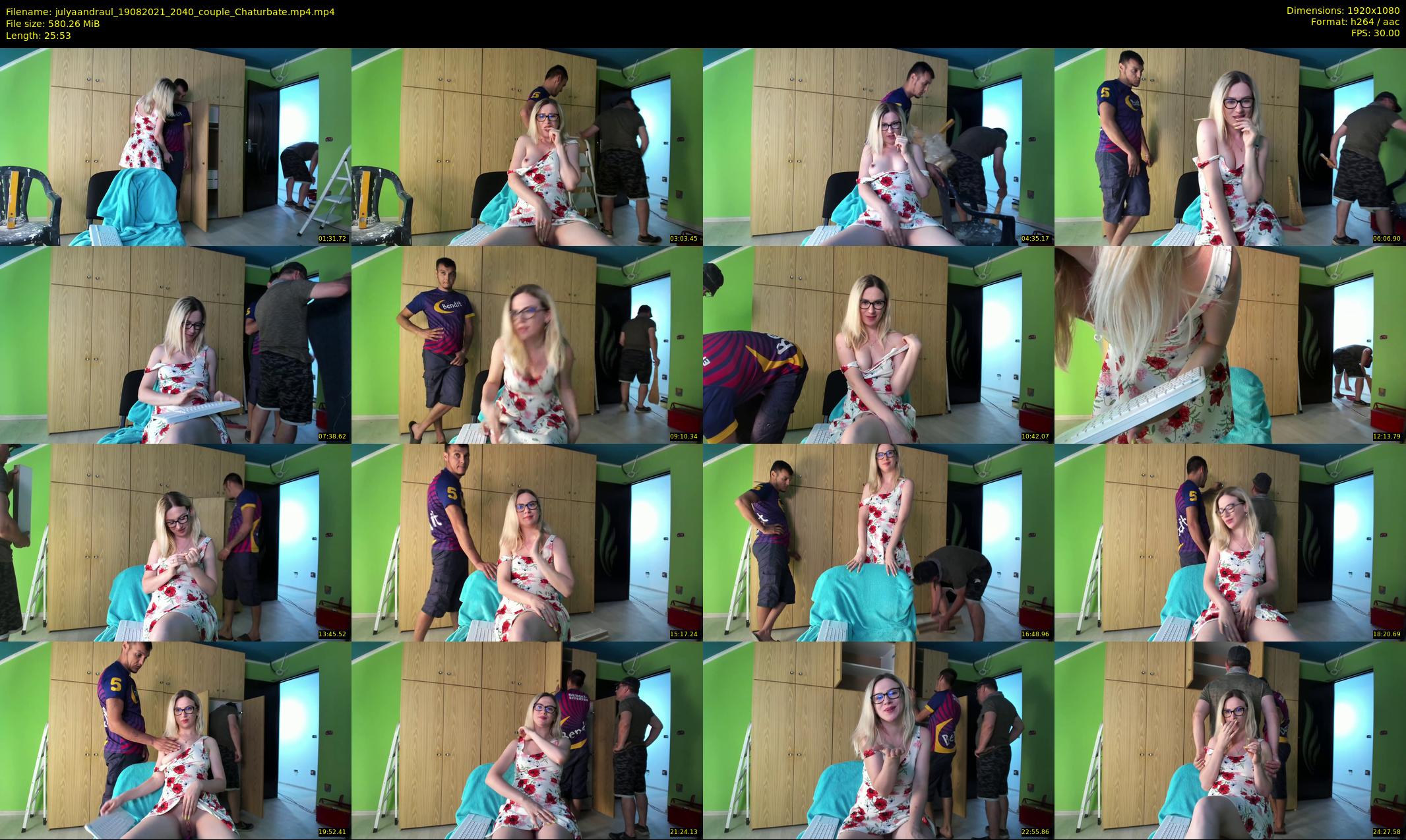 julyaandraul — 26 minute Chaturbate couple cam show recording, 1080p, Aug 19, 2021