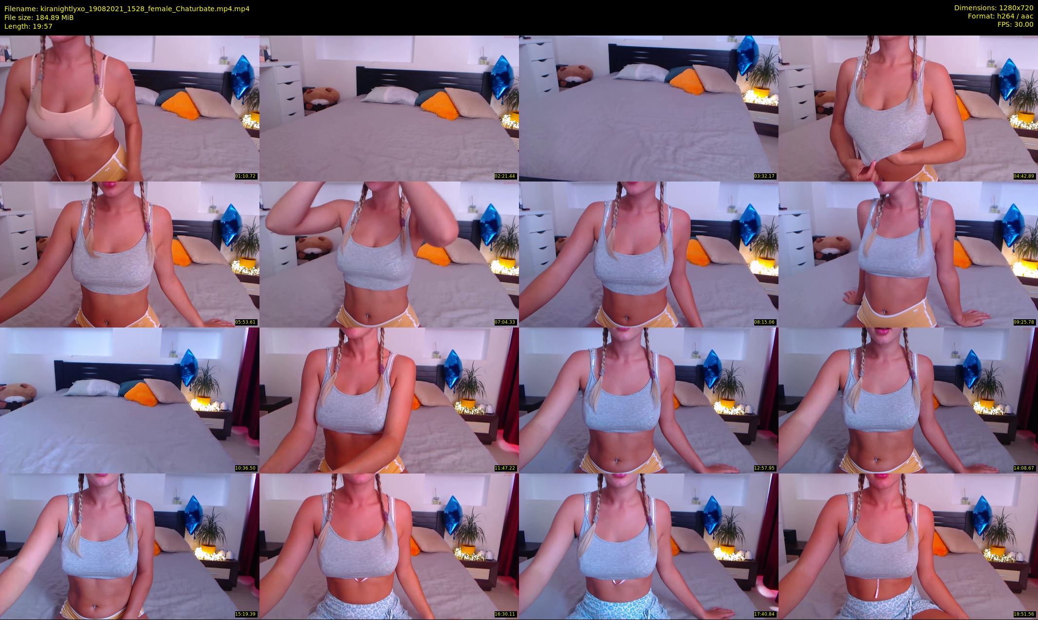 kiranightlyxo — 20 minute Chaturbate female cam show recording, 720p, Aug 19, 2021