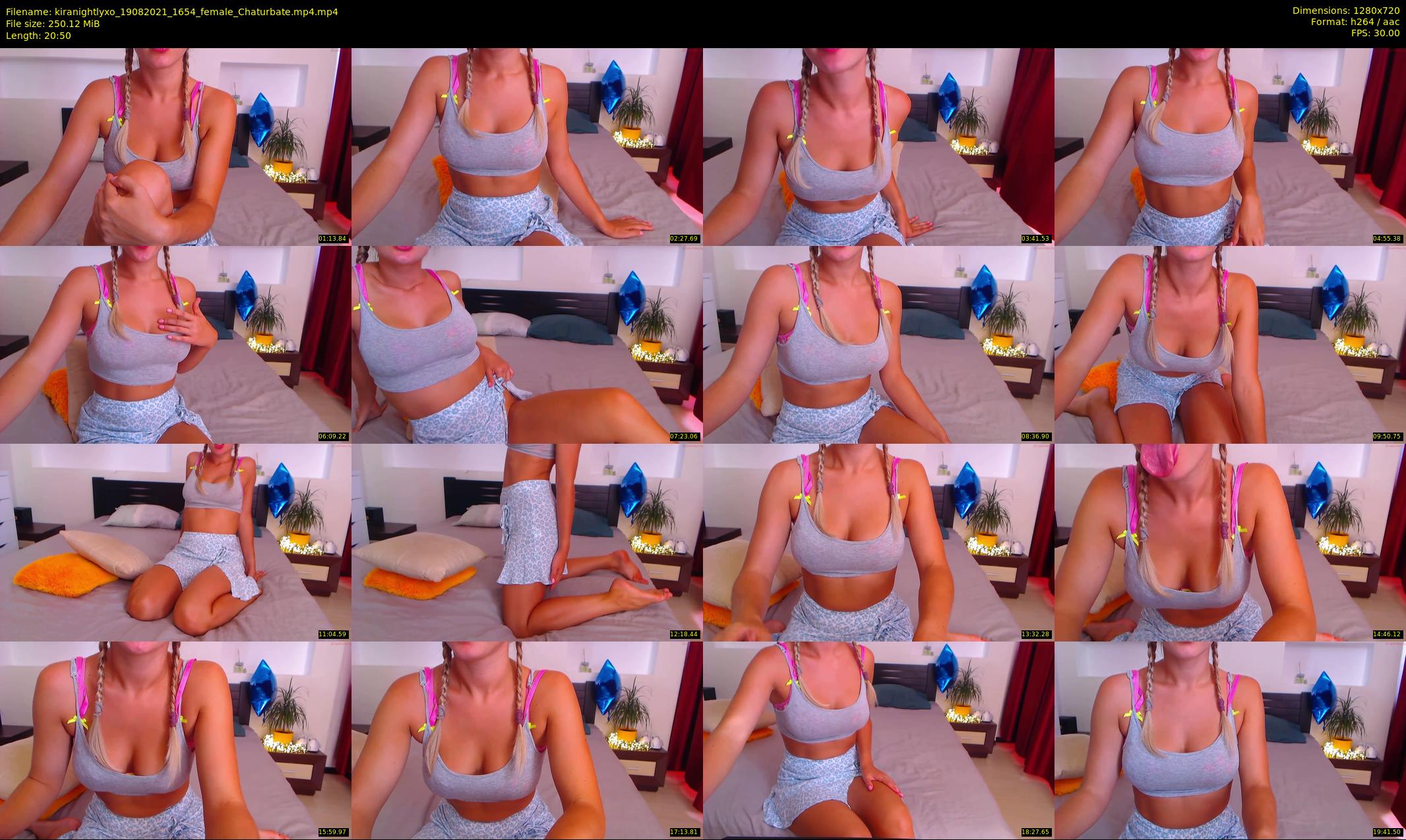 kiranightlyxo — 21 minute Chaturbate female cam show recording, 720p, Aug 19, 2021