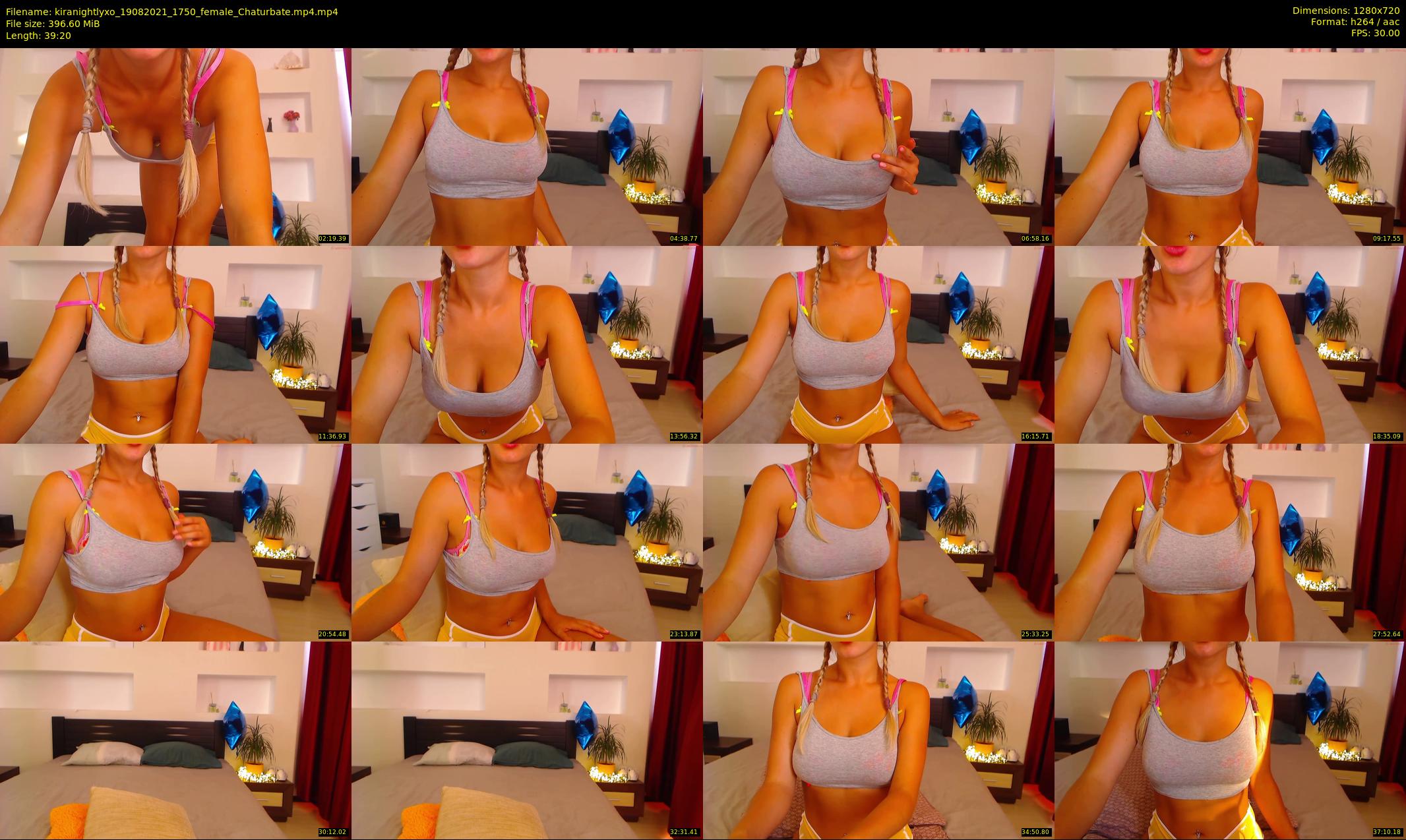 kiranightlyxo — 40 minute Chaturbate female cam show recording, 720p, Aug 19, 2021