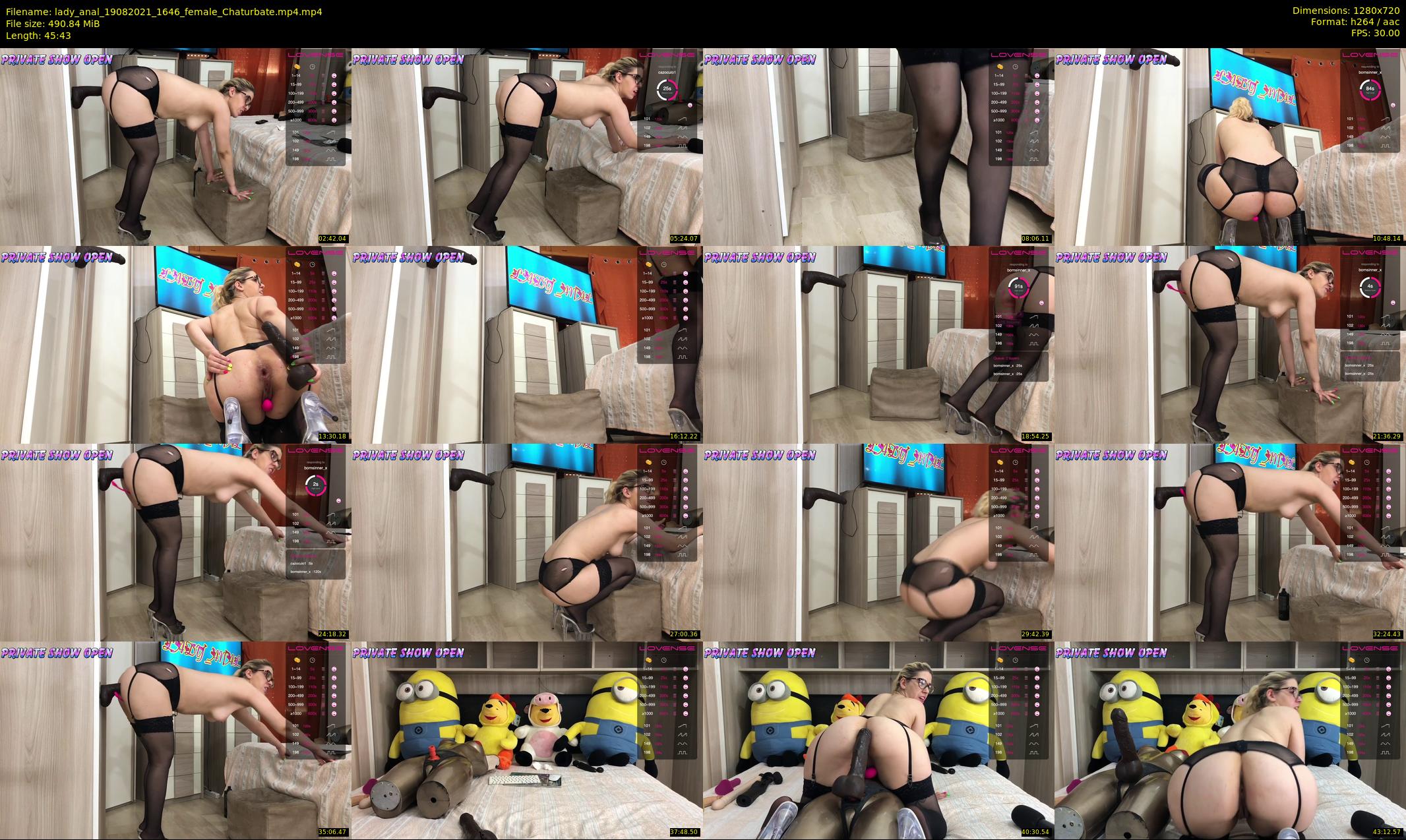 lady_anal — 46 minute Chaturbate female cam show recording, 720p, Aug 19, 2021