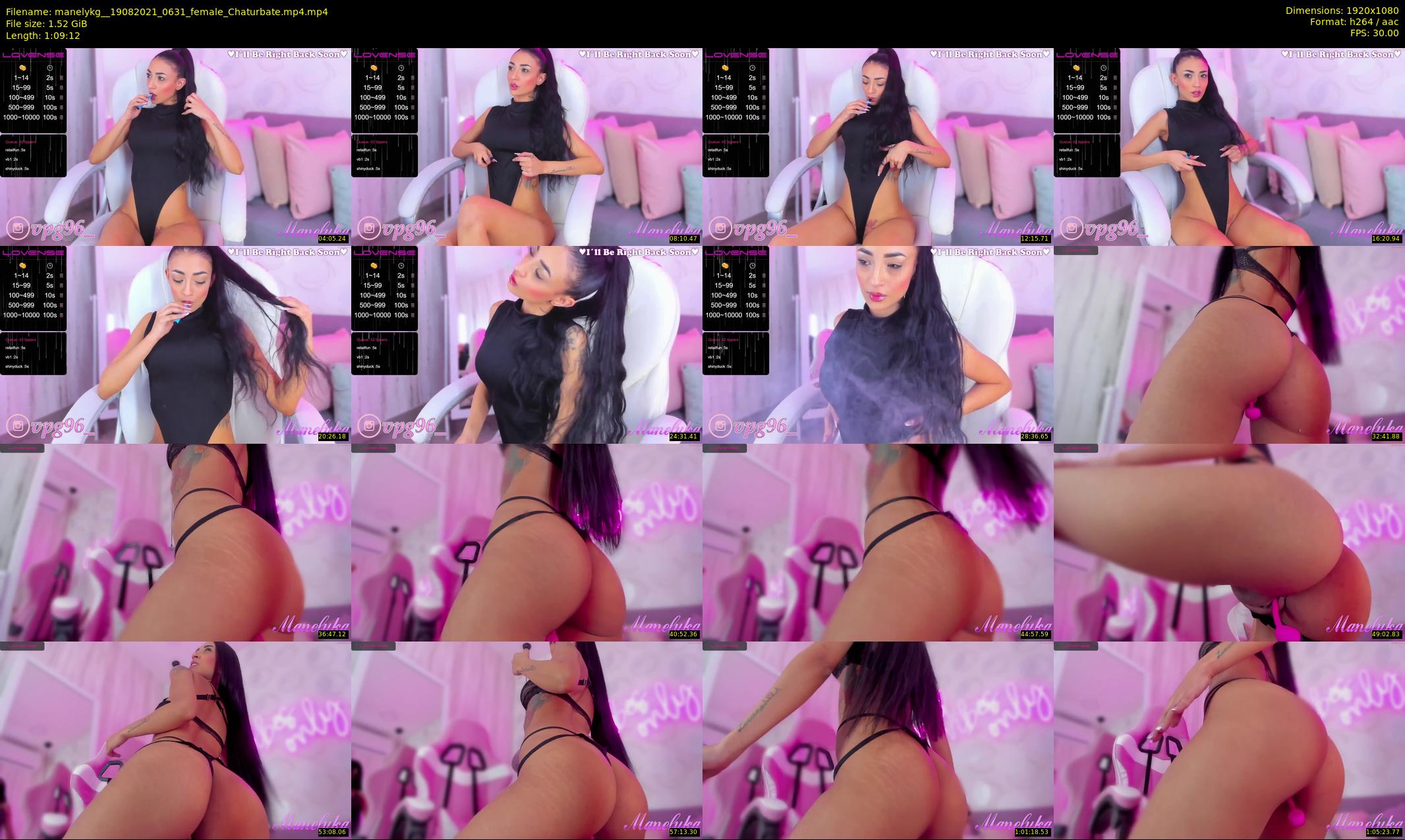 manelykg_ — 70 minute Chaturbate female cam show recording, 1080p, Aug 19, 2021