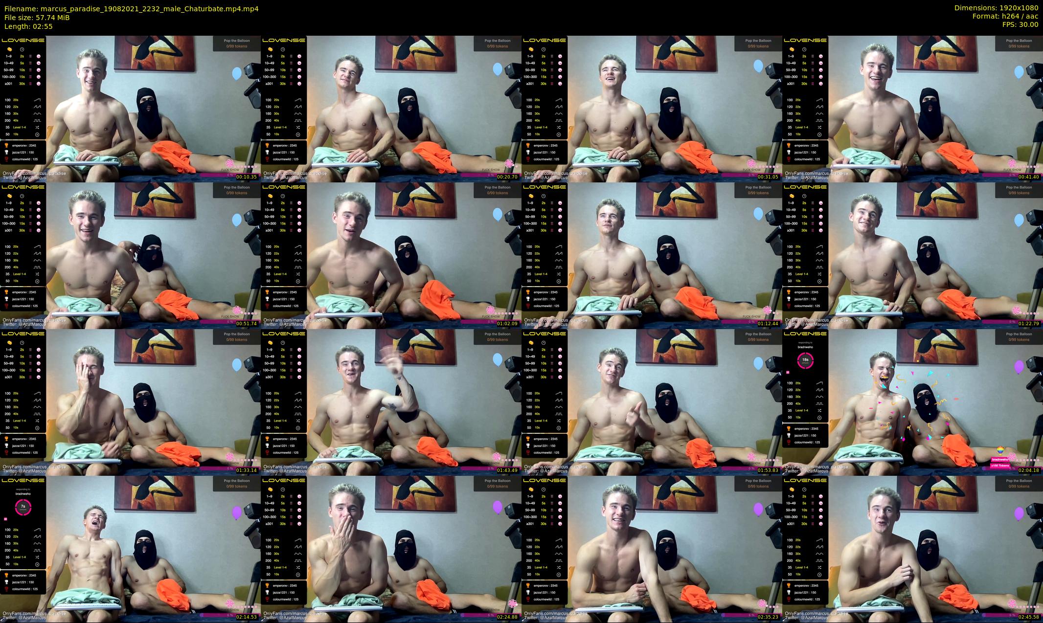 marcus_paradise — 3 minute Chaturbate male cam show recording, 1080p, Aug 19, 2021