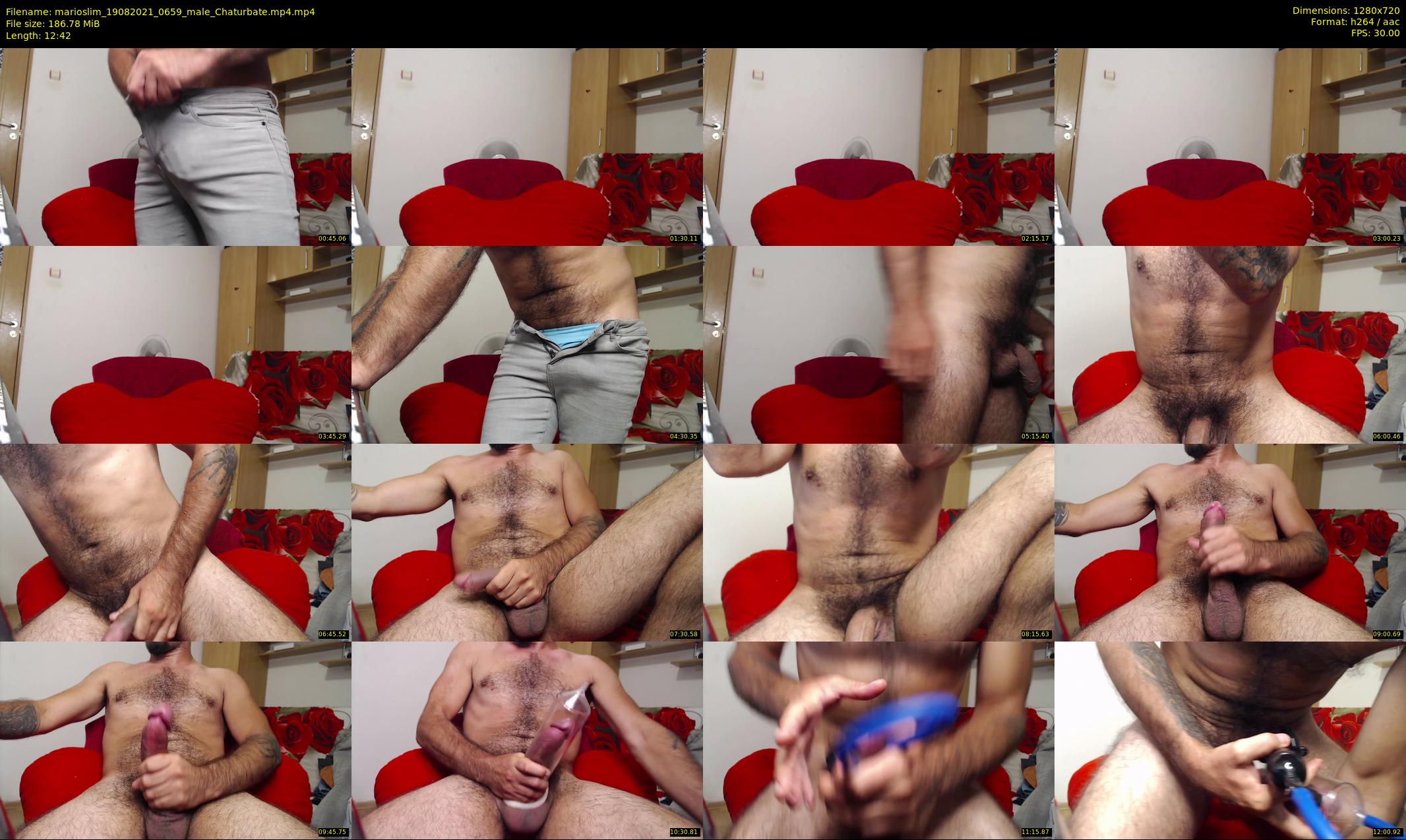 marioslim — 13 minute Chaturbate male cam show recording, 720p, Aug 19, 2021