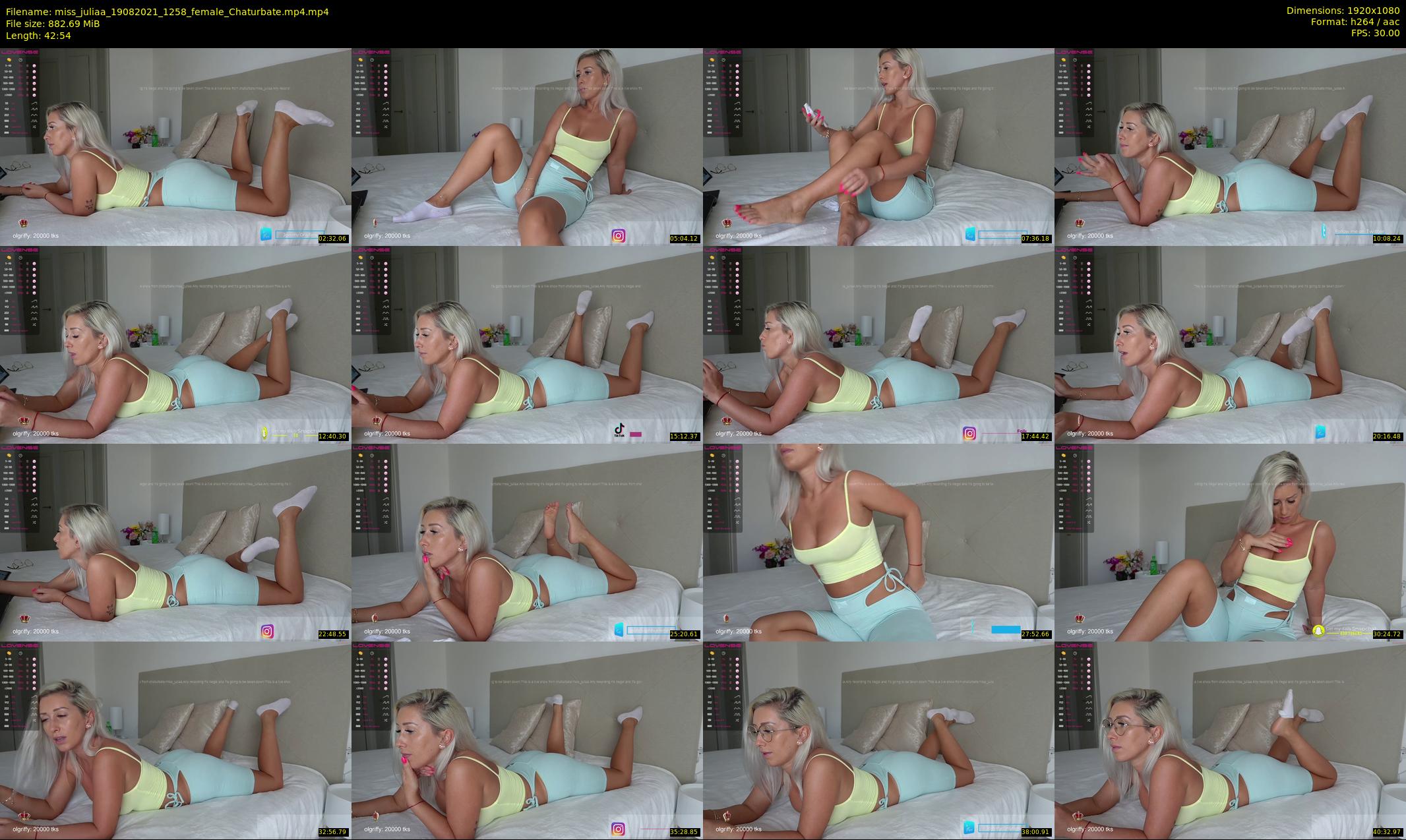 miss_juliaa — 43 minute Chaturbate female cam show recording, 1080p, Aug 19, 2021
