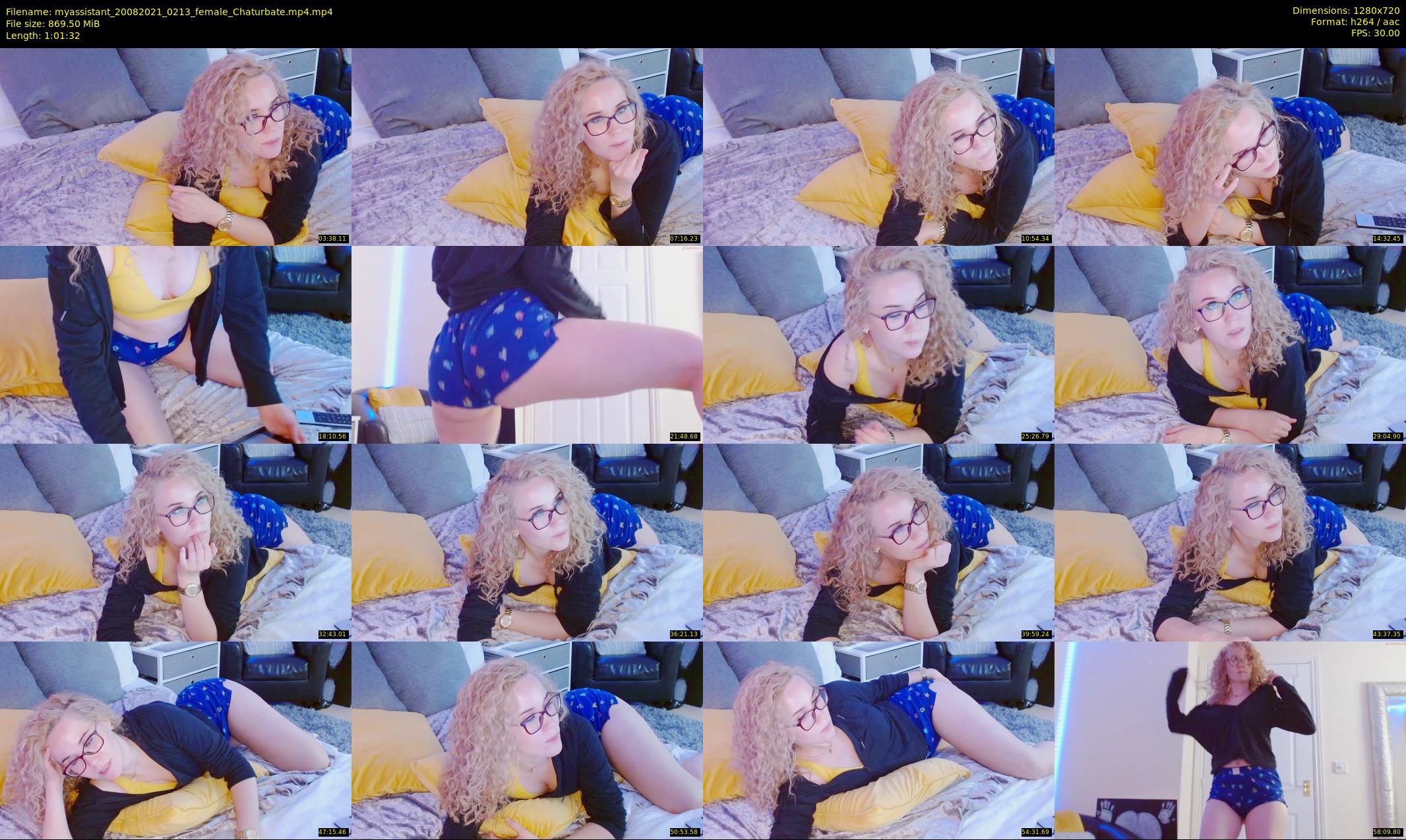 myassistant — 62 minute Chaturbate female cam show recording, 720p, Aug 20, 2021