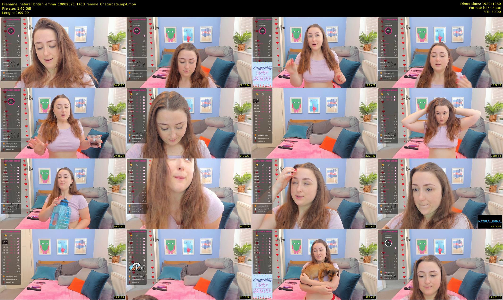 natural_british_emma — 70 minute Chaturbate female cam show recording, 1080p, Aug 19, 2021