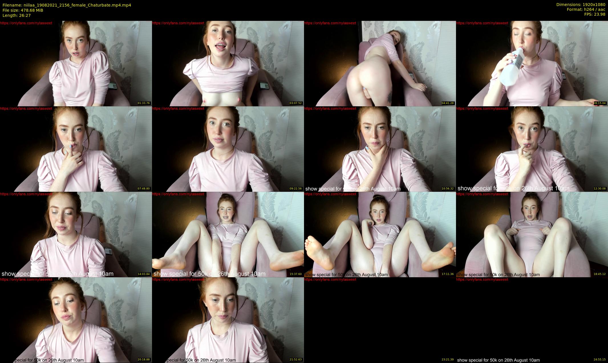 niilaa — 27 minute Chaturbate female cam show recording, 1080p, Aug 19, 2021