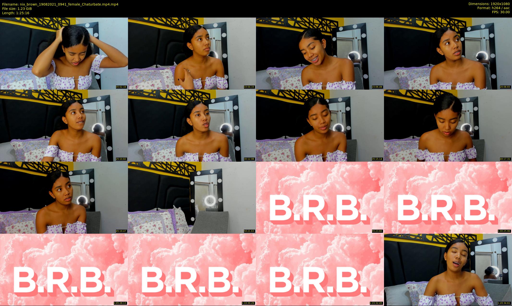 nix_brown — 86 minute Chaturbate female cam show recording, 1080p, Aug 19, 2021