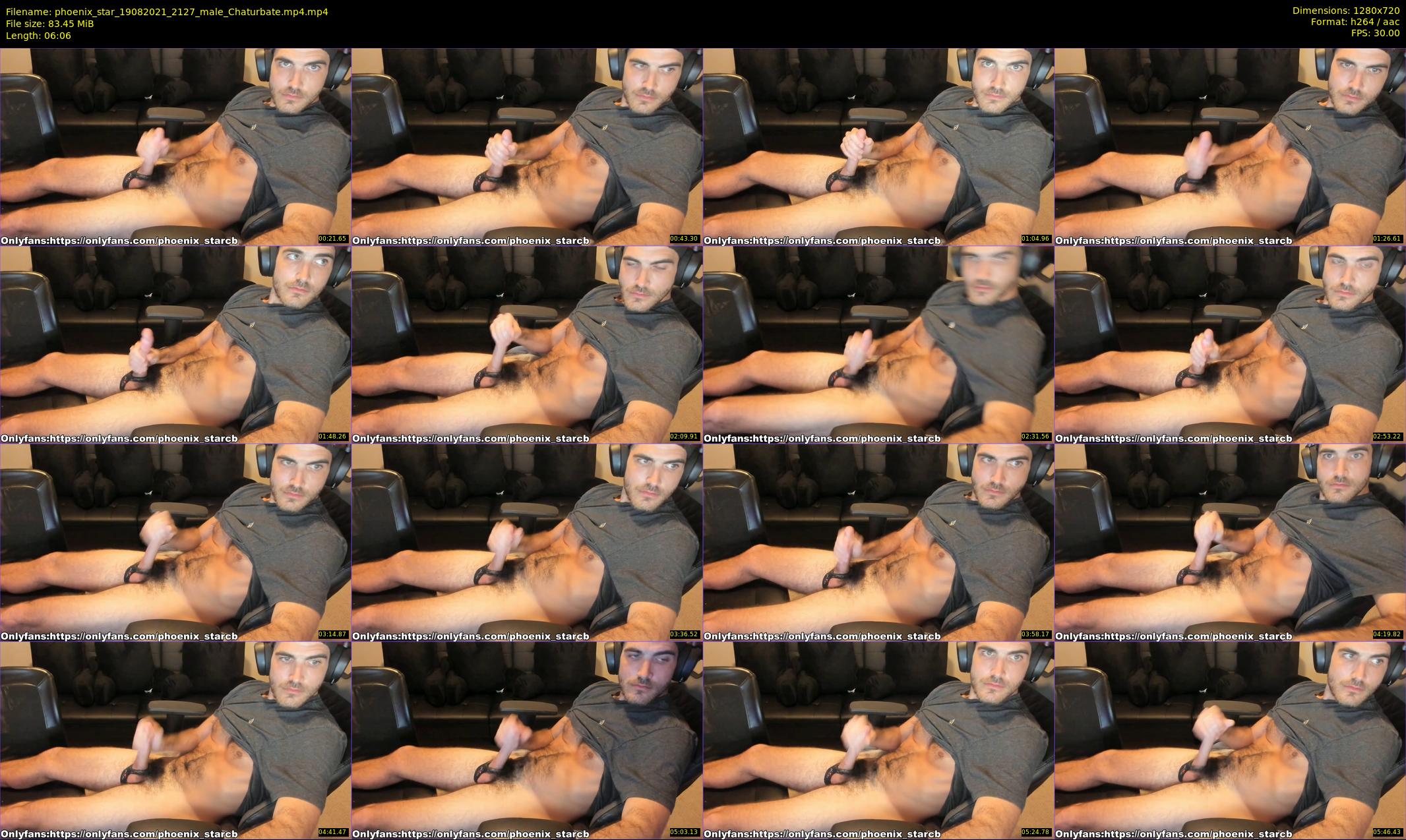 phoenix_star — 7 minute Chaturbate male cam show recording, 720p, Aug 19, 2021
