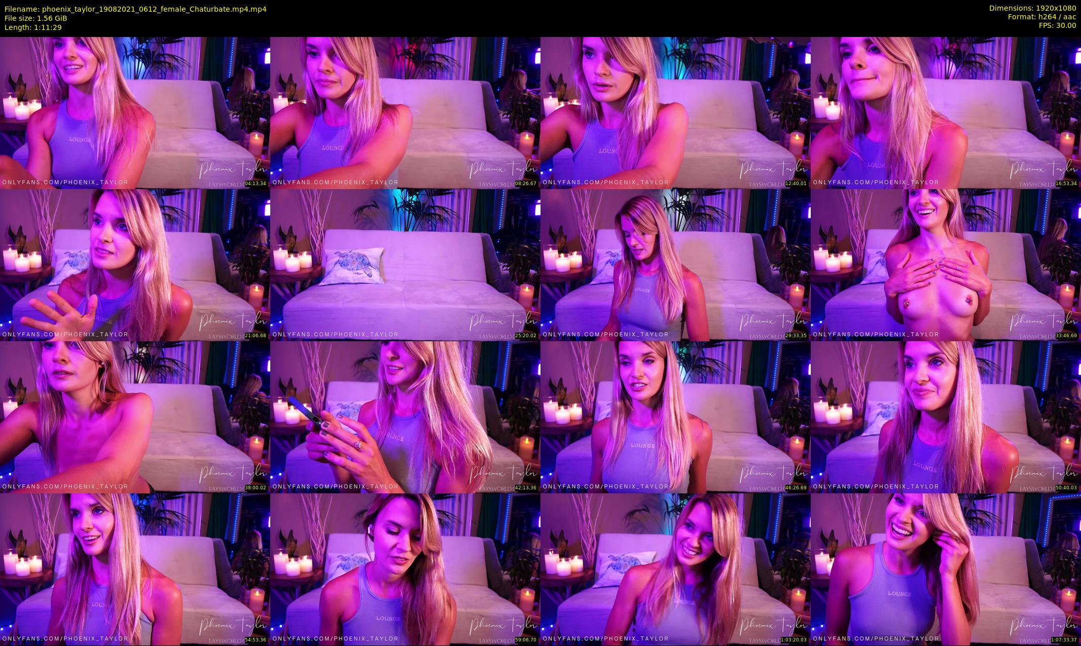 phoenix_taylor — 72 minute Chaturbate female cam show recording, 1080p, Aug 19, 2021
