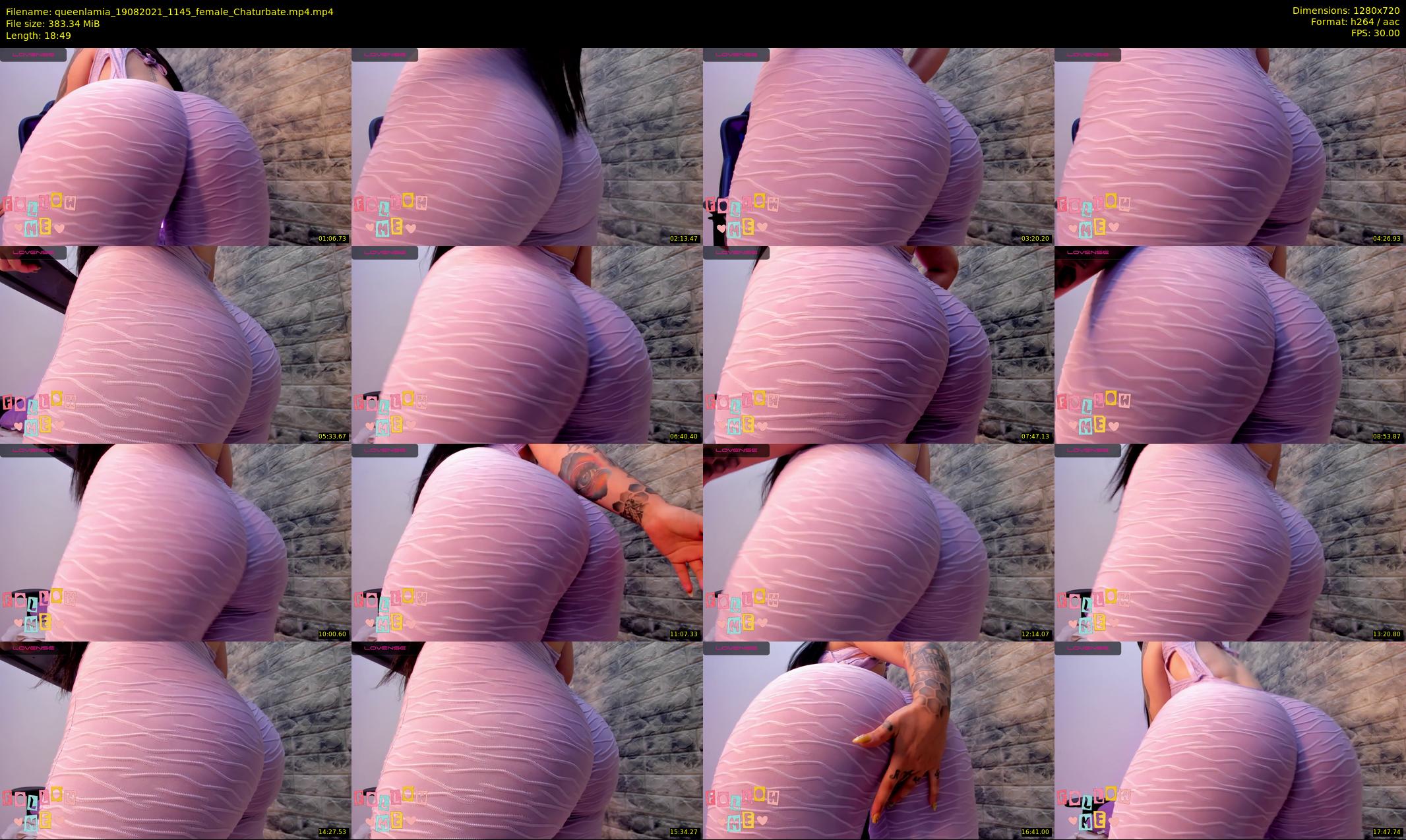 queenlamia — 19 minute Chaturbate female cam show recording, 720p, Aug 19, 2021