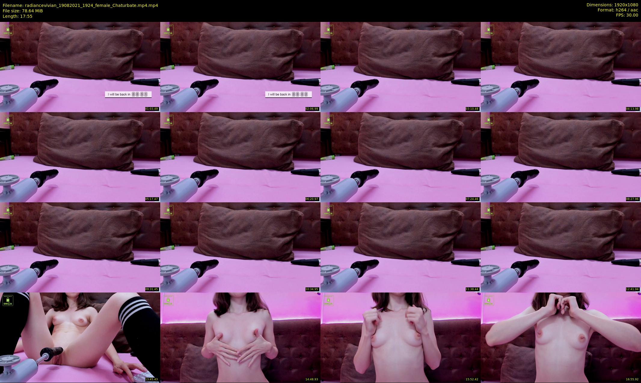 radiancevivian — 18 minute Chaturbate female cam show recording, 1080p, Aug 19, 2021