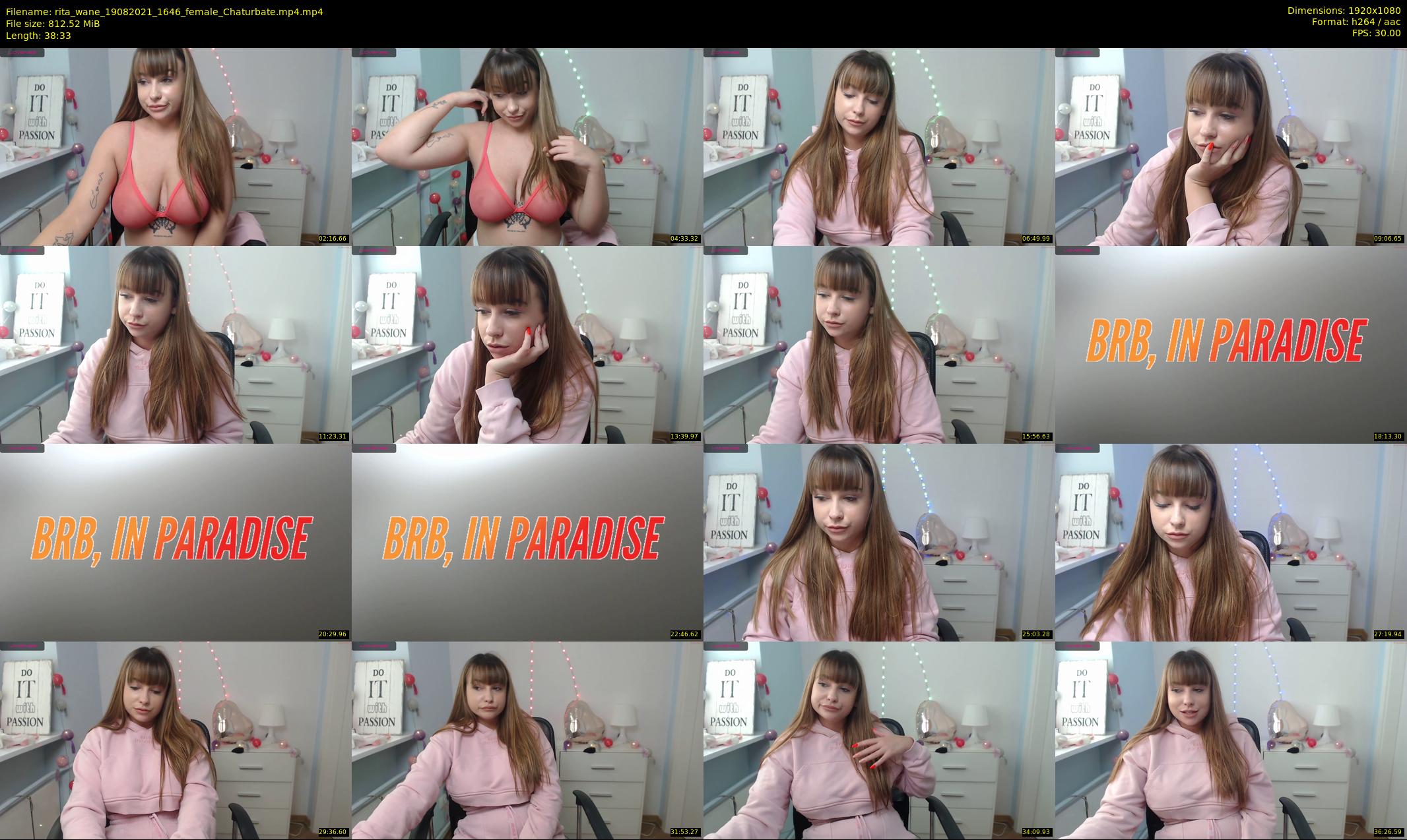 rita_wane — 39 minute Chaturbate female cam show recording, 1080p, Aug 19, 2021