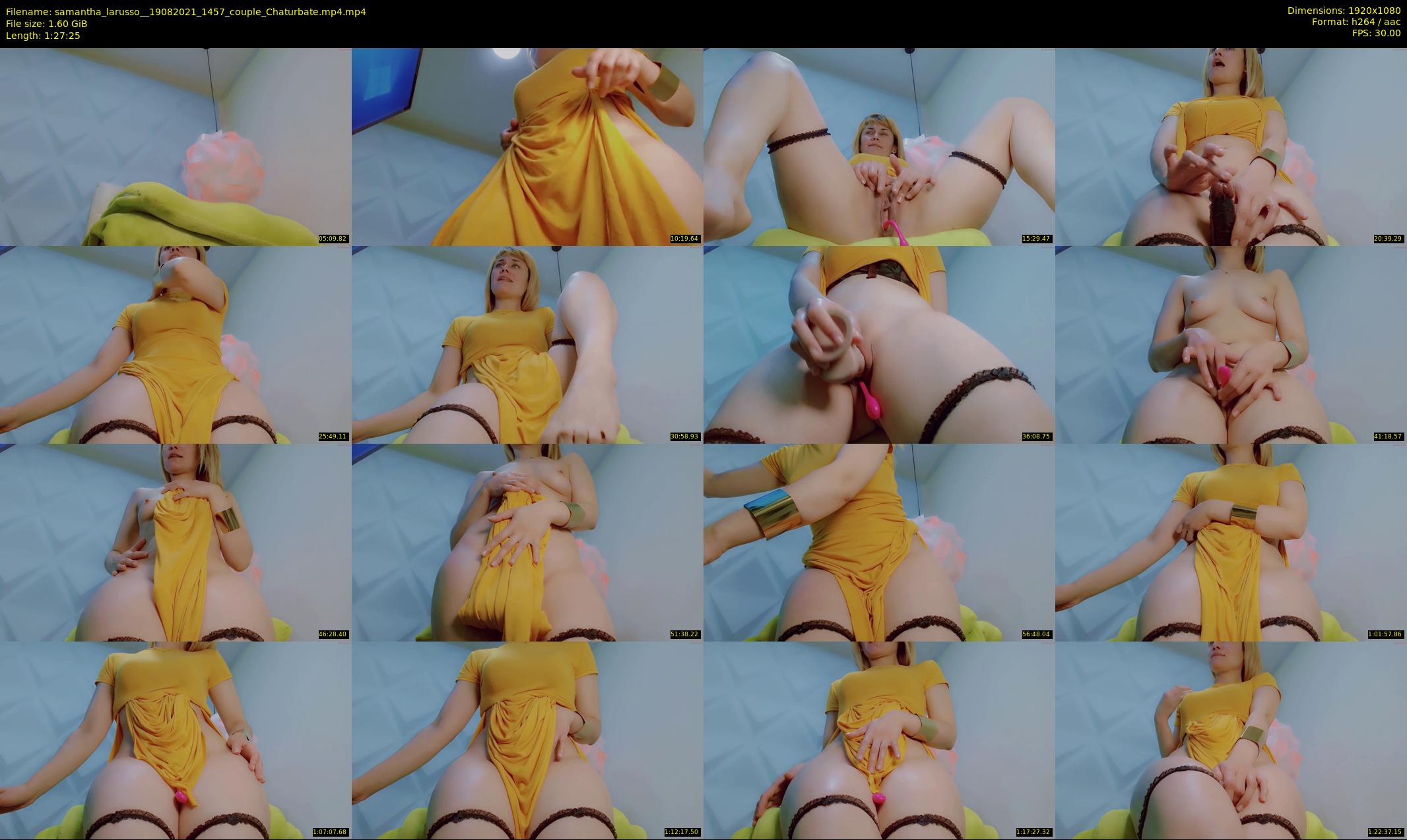 samantha_larusso_ — 88 minute Chaturbate couple cam show recording, 1080p, Aug 19, 2021