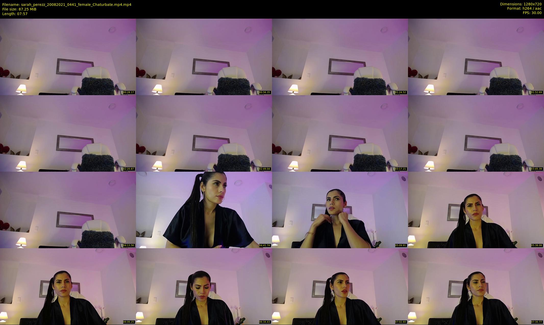 sarah_perezz — 8 minute Chaturbate female cam show recording, 720p, Aug 20, 2021