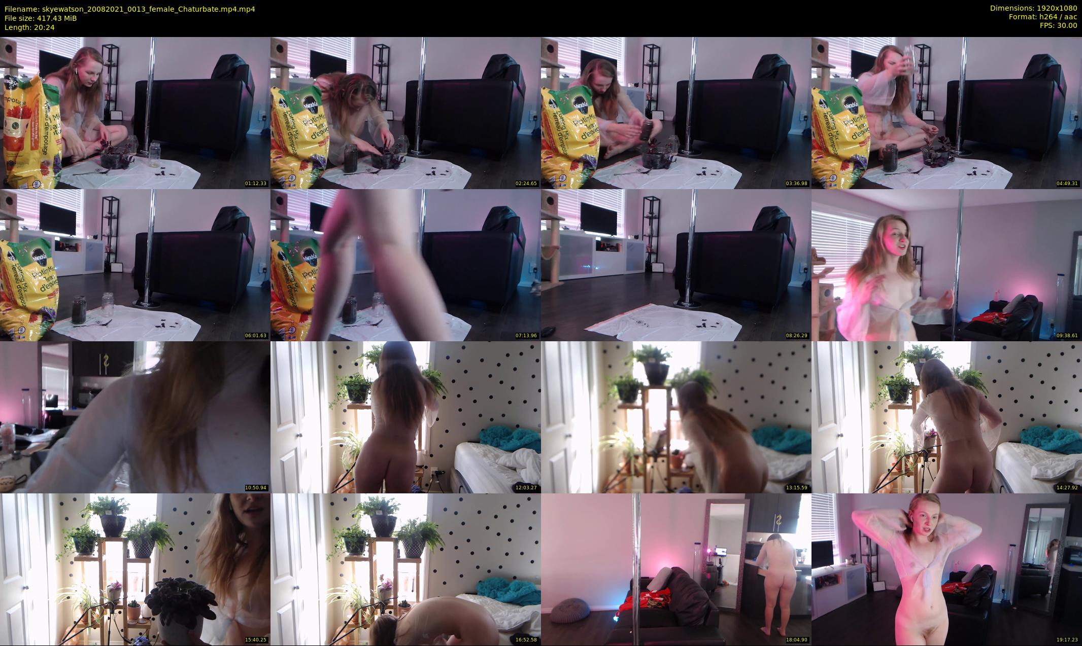 skyewatson — 21 minute Chaturbate female cam show recording, 1080p, Aug 20, 2021
