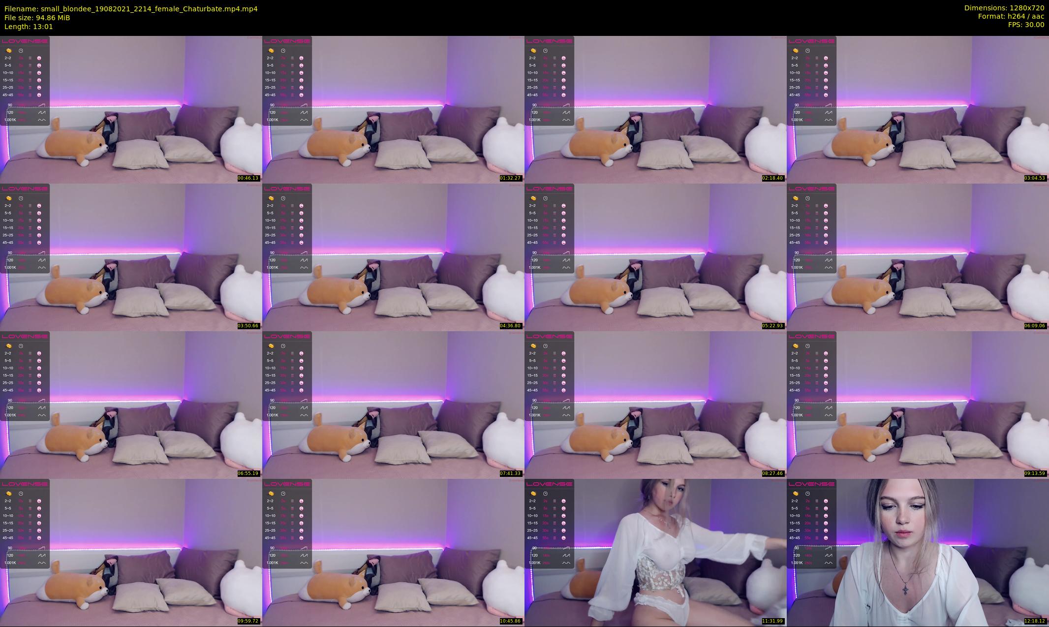 small_blondee — 14 minute Chaturbate female cam show recording, 720p, Aug 19, 2021