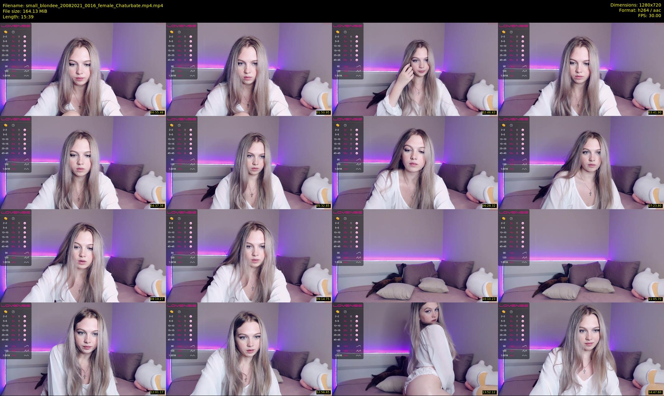 small_blondee — 16 minute Chaturbate female cam show recording, 720p, Aug 20, 2021
