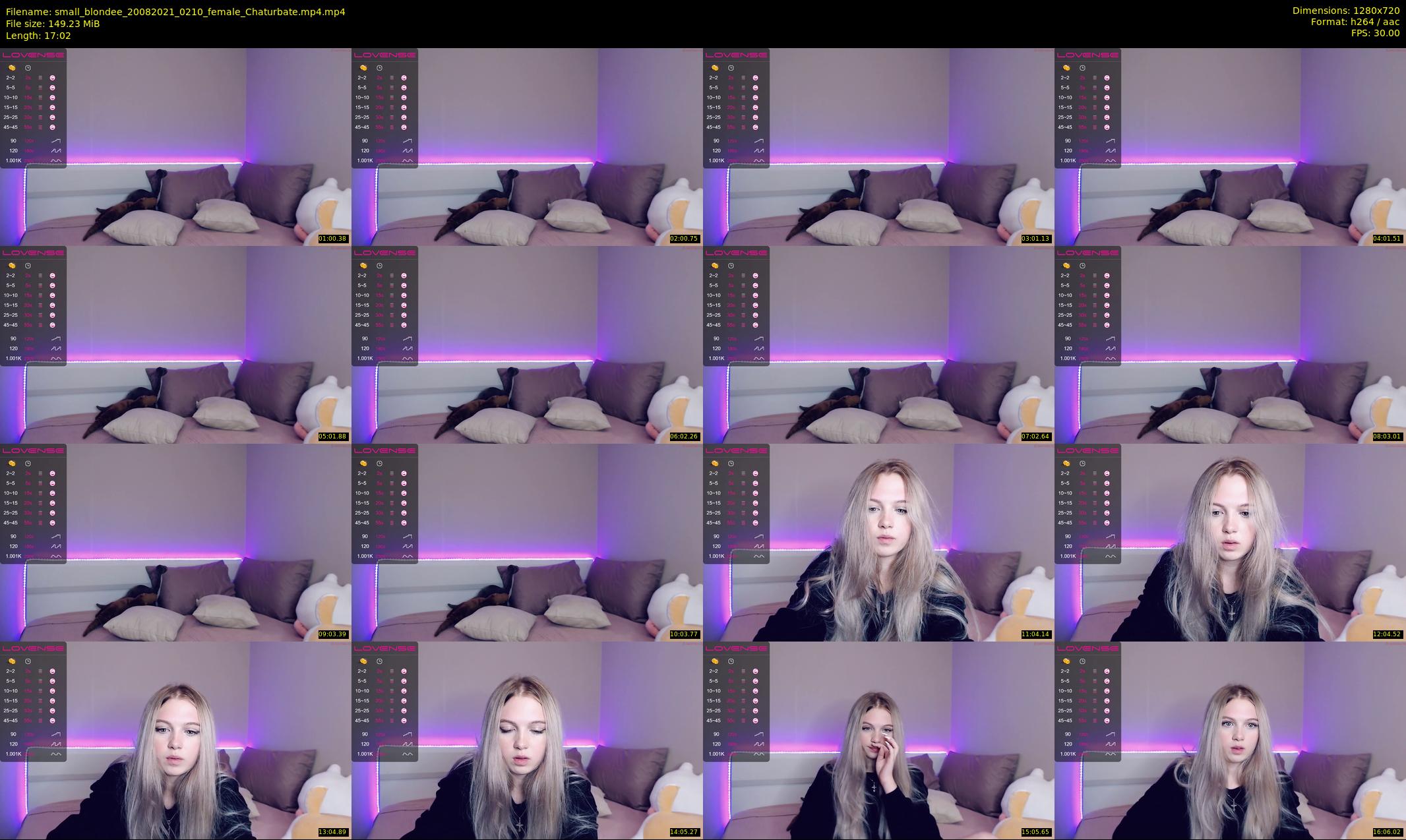 small_blondee — 18 minute Chaturbate female cam show recording, 720p, Aug 20, 2021