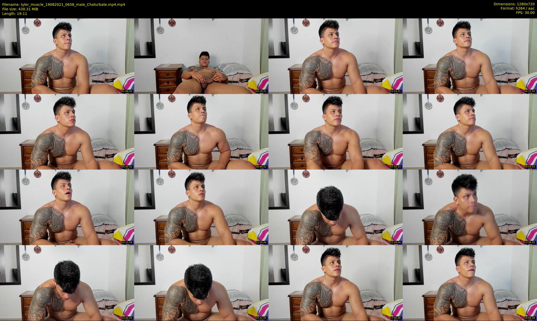 tyler_muscle — 20 minute Chaturbate male cam show recording, 720p, Aug 19, 2021