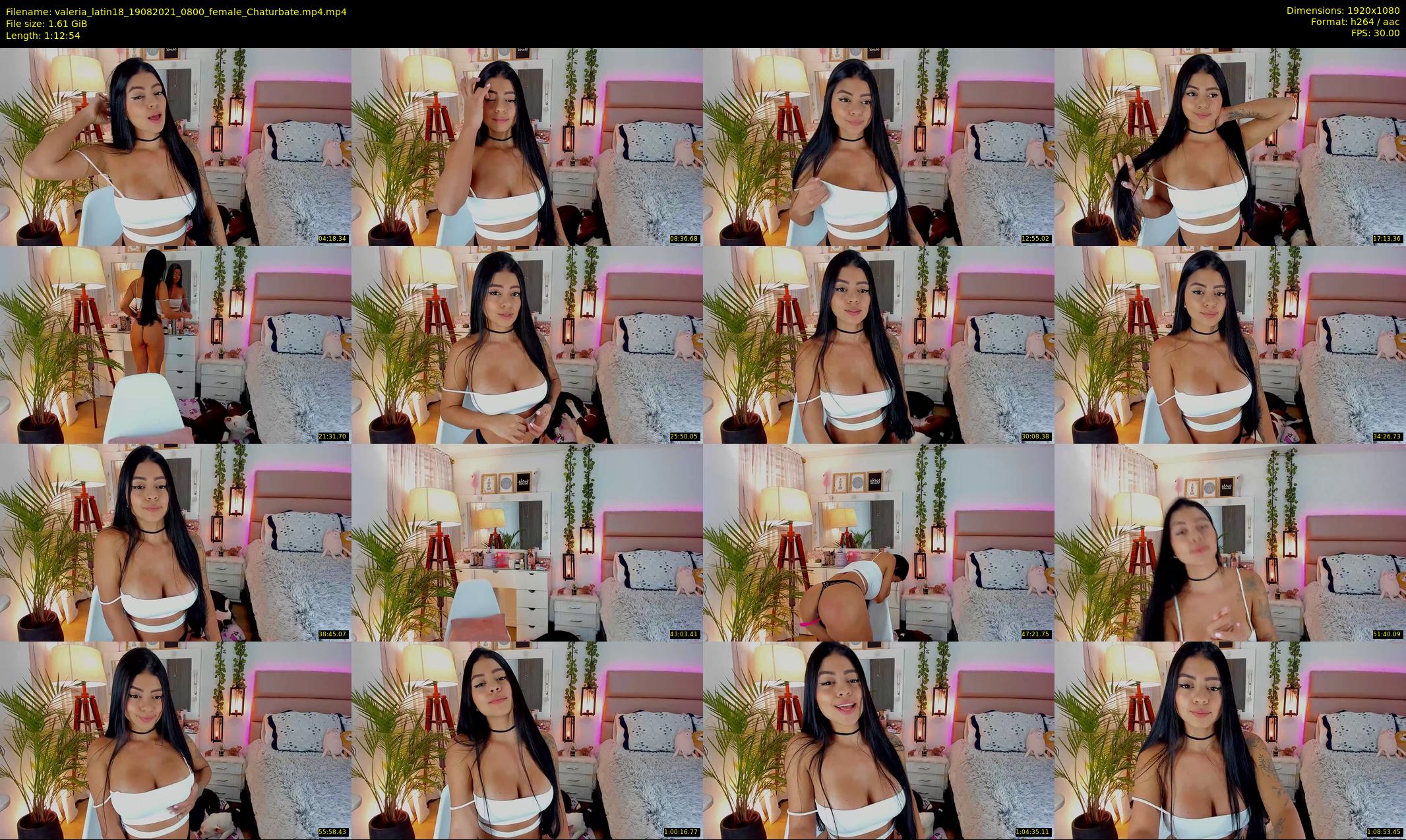 valeria_latin18 — 73 minute Chaturbate female cam show recording, 1080p, Aug 19, 2021