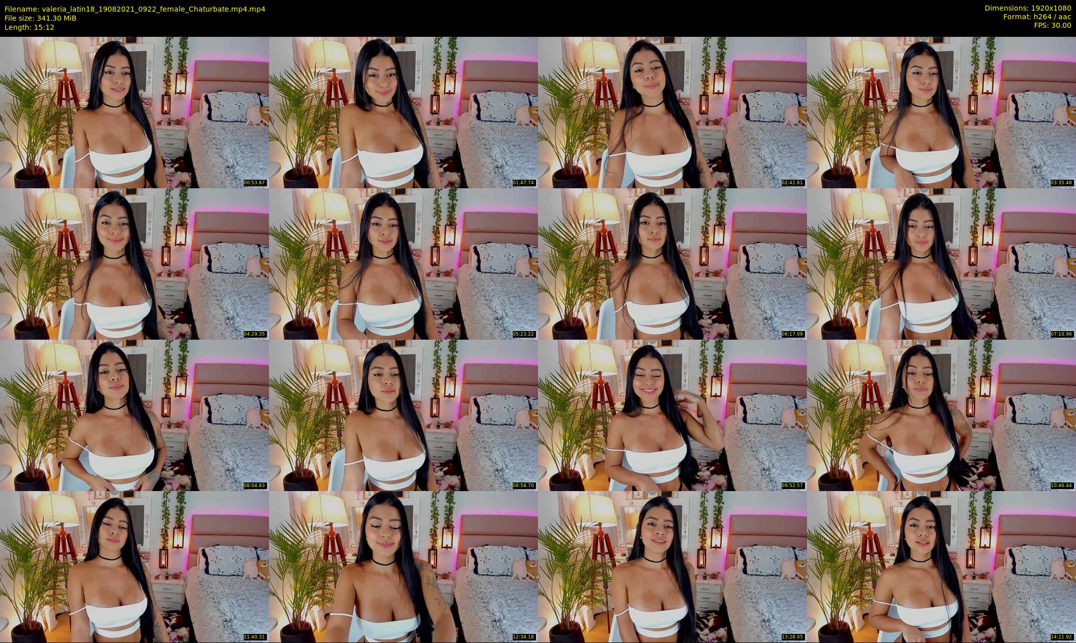 valeria_latin18 — 16 minute Chaturbate female cam show recording, 1080p, Aug 19, 2021