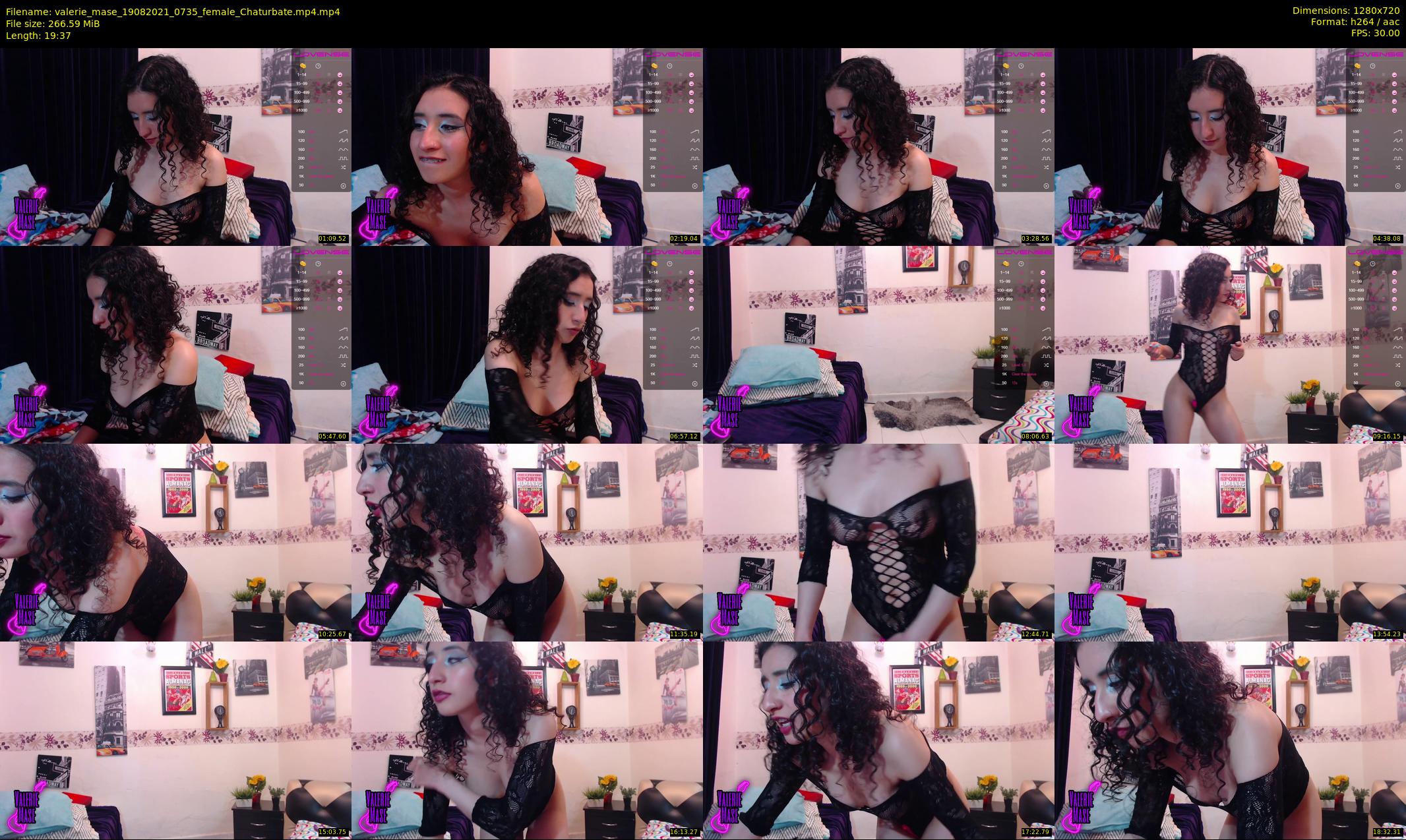 valerie_mase — 20 minute Chaturbate female cam show recording, 720p, Aug 19, 2021