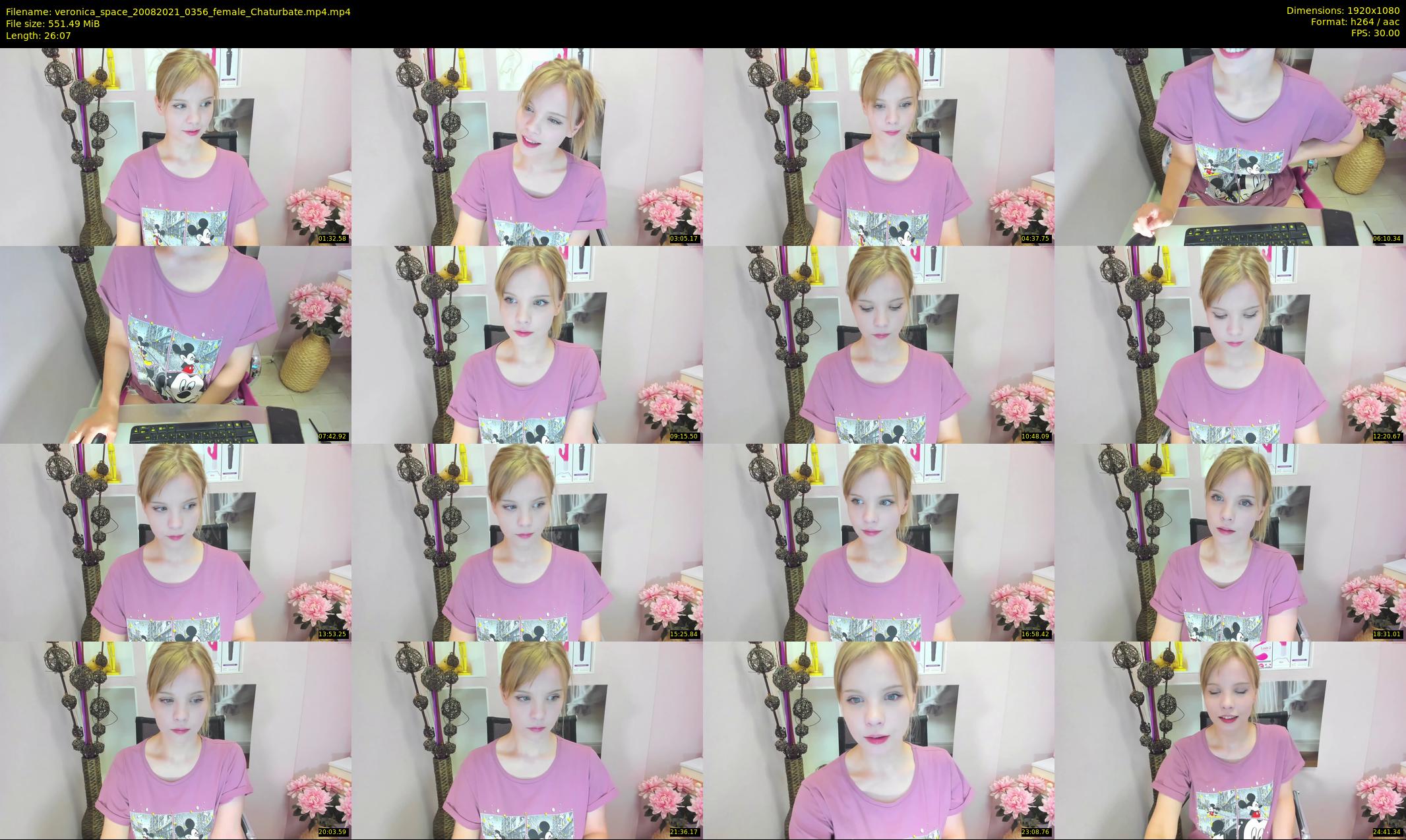 veronica_space — 27 minute Chaturbate female cam show recording, 1080p, Aug 20, 2021