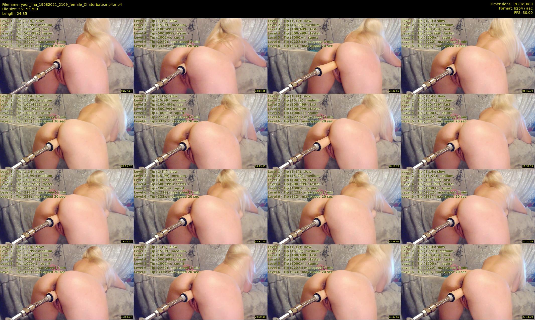 your_lina — 25 minute Chaturbate female cam show recording, 1080p, Aug 19, 2021
